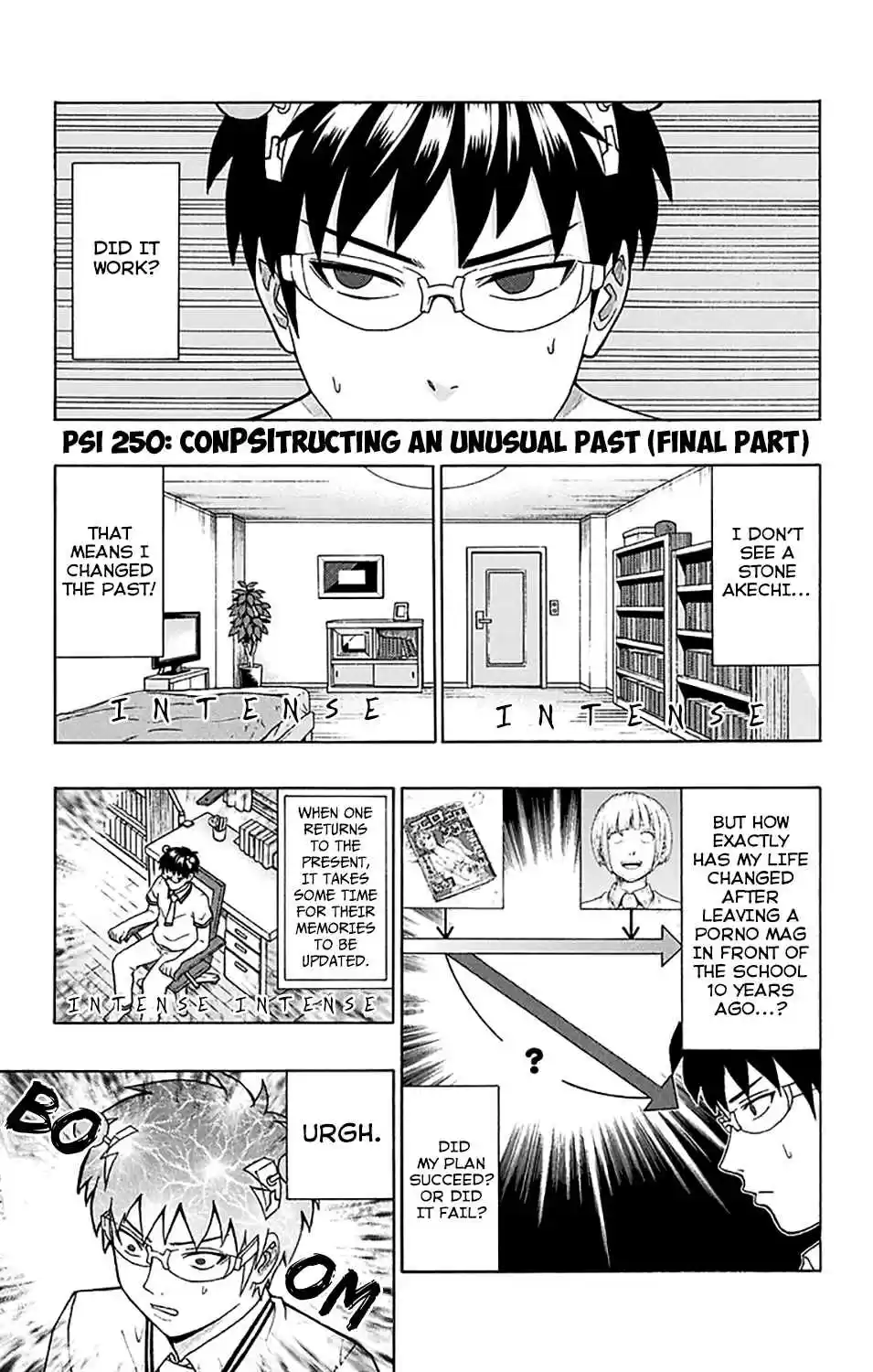 Saiki Kusuo no PSI nan Vol. 23 Ch. 250 ConPSItructing an Unusual Past (Final Part)