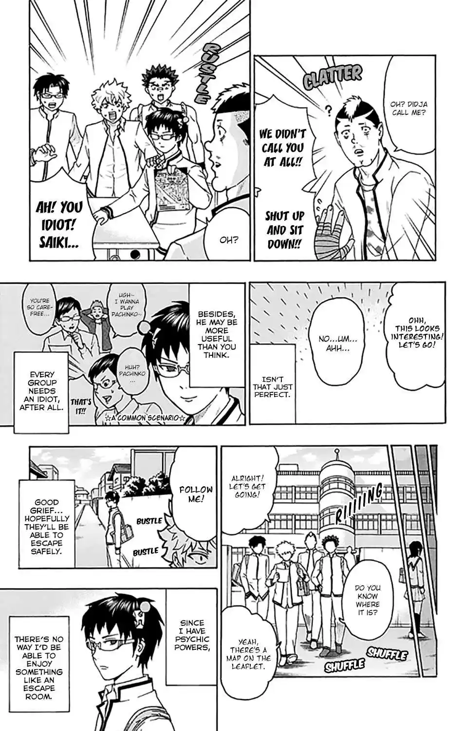 Saiki Kusuo no PSI Nan Vol. 25 Ch. 263 Suddenly! A Real Realistic EPSIcape Room