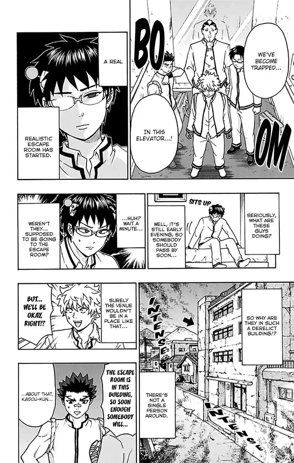 Saiki Kusuo no PSI Nan Vol. 25 Ch. 263 Suddenly! A Real Realistic EPSIcape Room