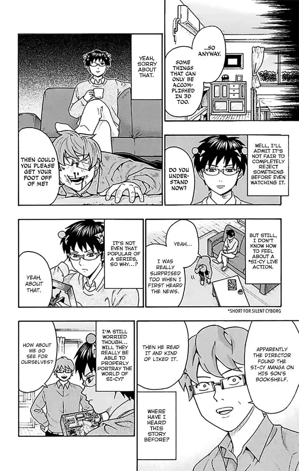 Saiki Kusuo no PSI Nan Vol. 25 Ch. 264 Please Go Watch the Live ActPSIon movie!