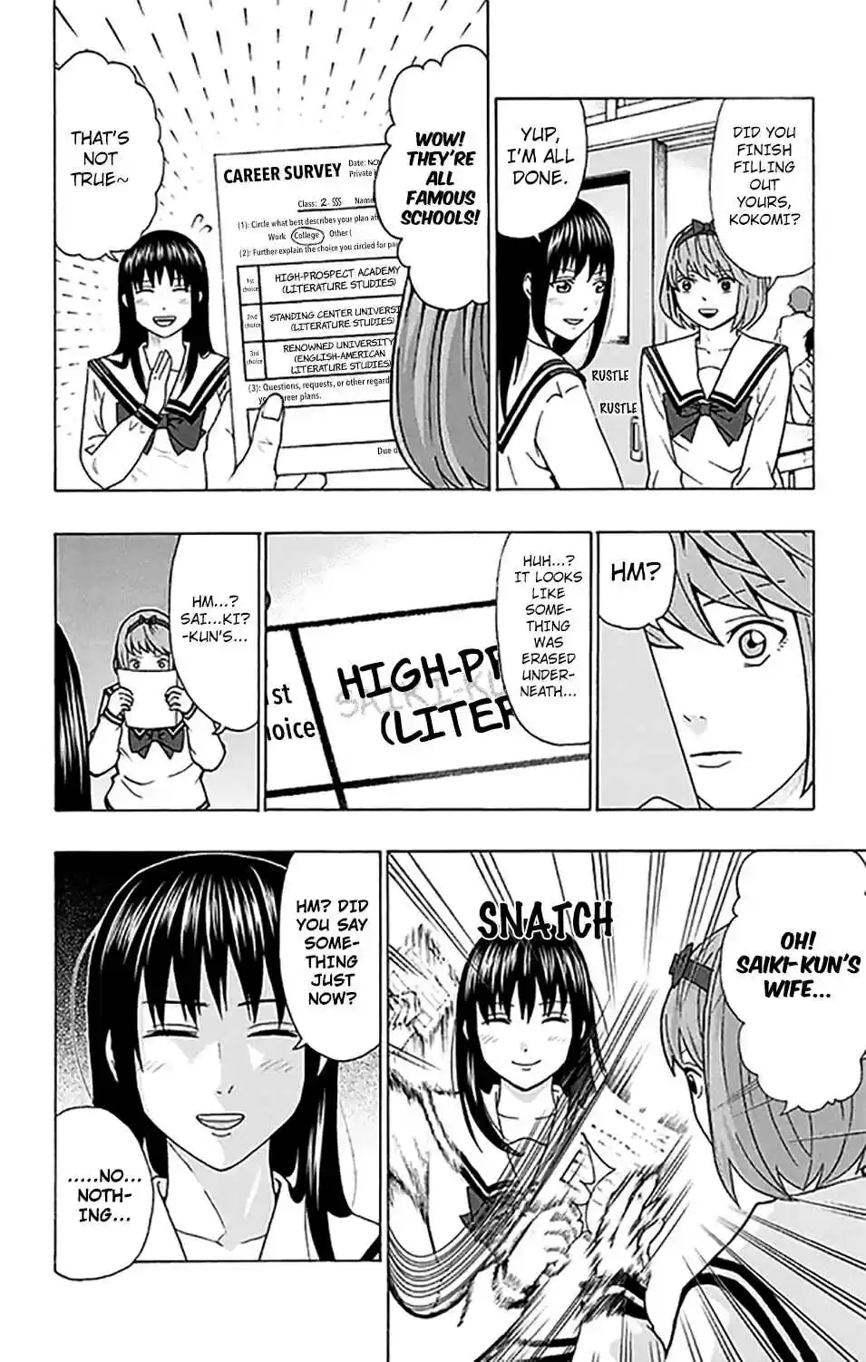 Saiki Kusuo no PSI Nan Vol. 25 Ch. 265 To Each Their Own. MiscPSIllaneous Career Paths!