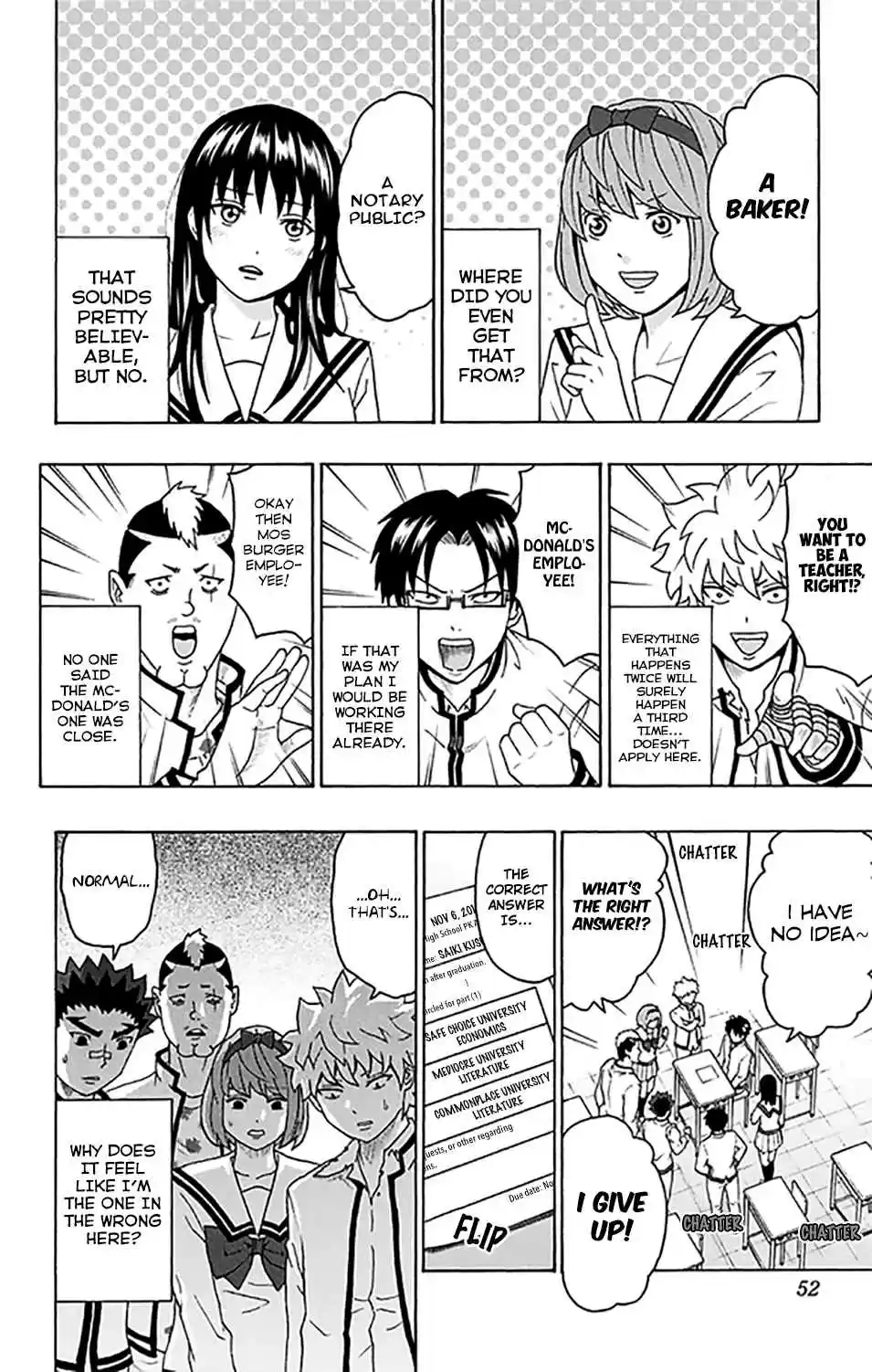 Saiki Kusuo no PSI Nan Vol. 25 Ch. 265 To Each Their Own. MiscPSIllaneous Career Paths!