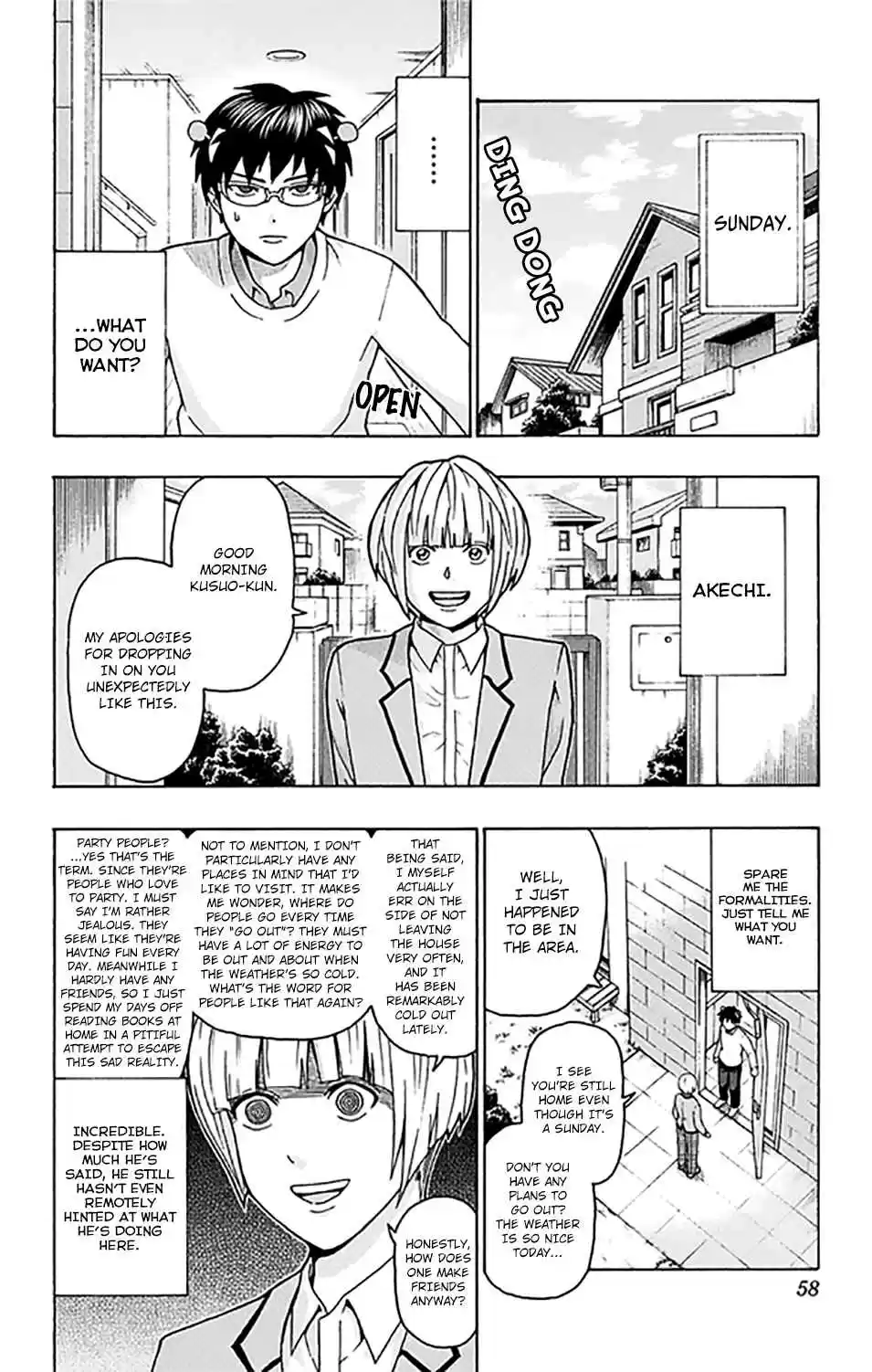 Saiki Kusuo no PSI Nan Vol. 25 Ch. 266 Spending The Day Horsing Around with a Friend