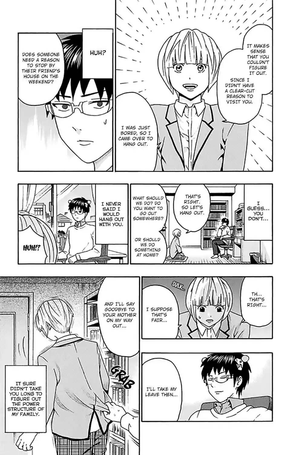 Saiki Kusuo no PSI Nan Vol. 25 Ch. 266 Spending The Day Horsing Around with a Friend