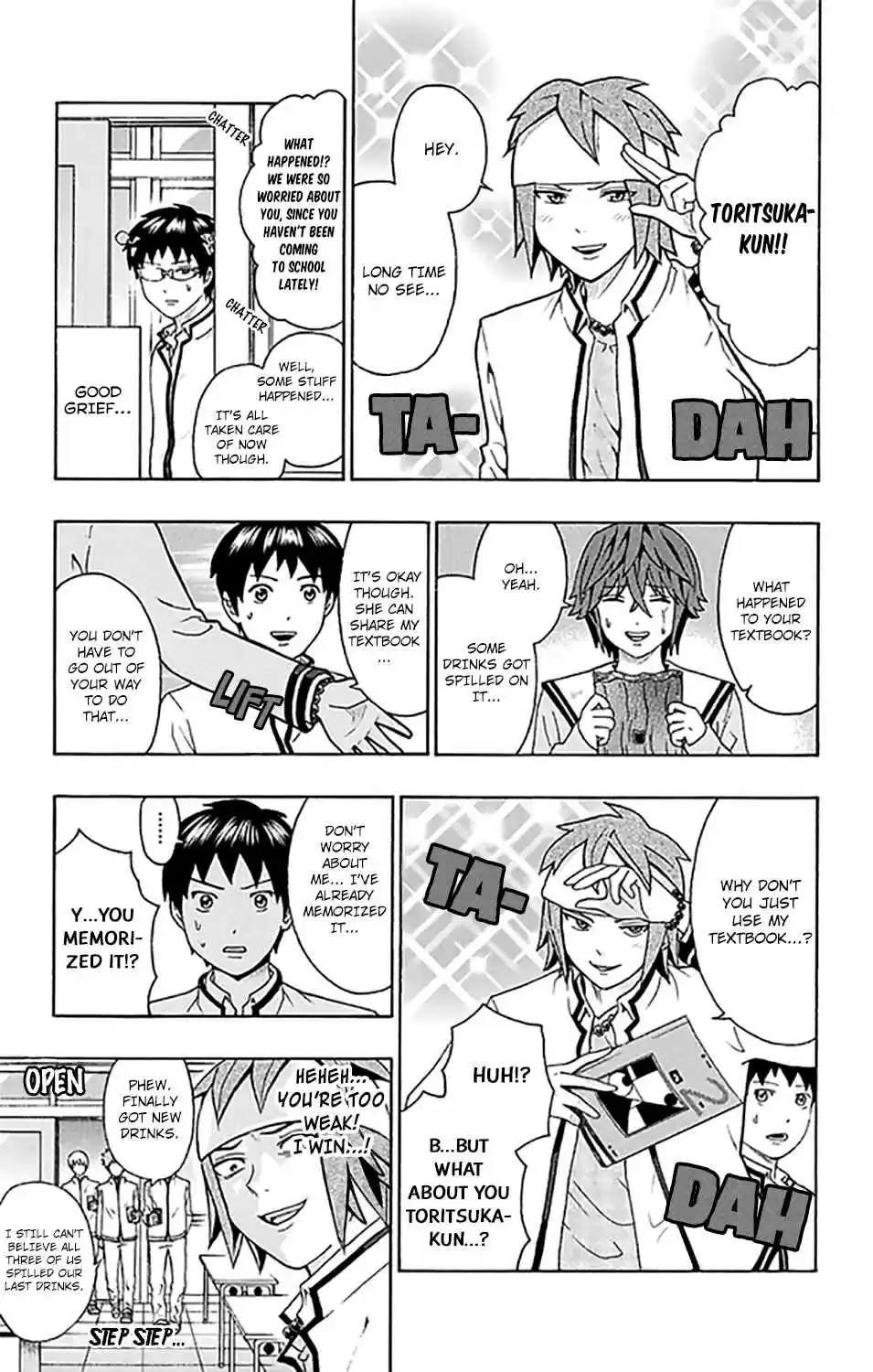 Saiki Kusuo no PSI Nan Vol. 26 Ch. 274 Toritsuka vs Satou! RelaPSIonship Battle!