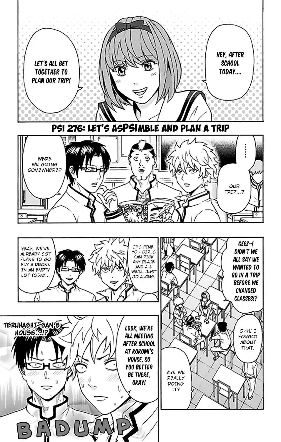 Saiki Kusuo no PSI Nan Vol. 26 Ch. 276 Let's AsPSImble and Plan a Trip