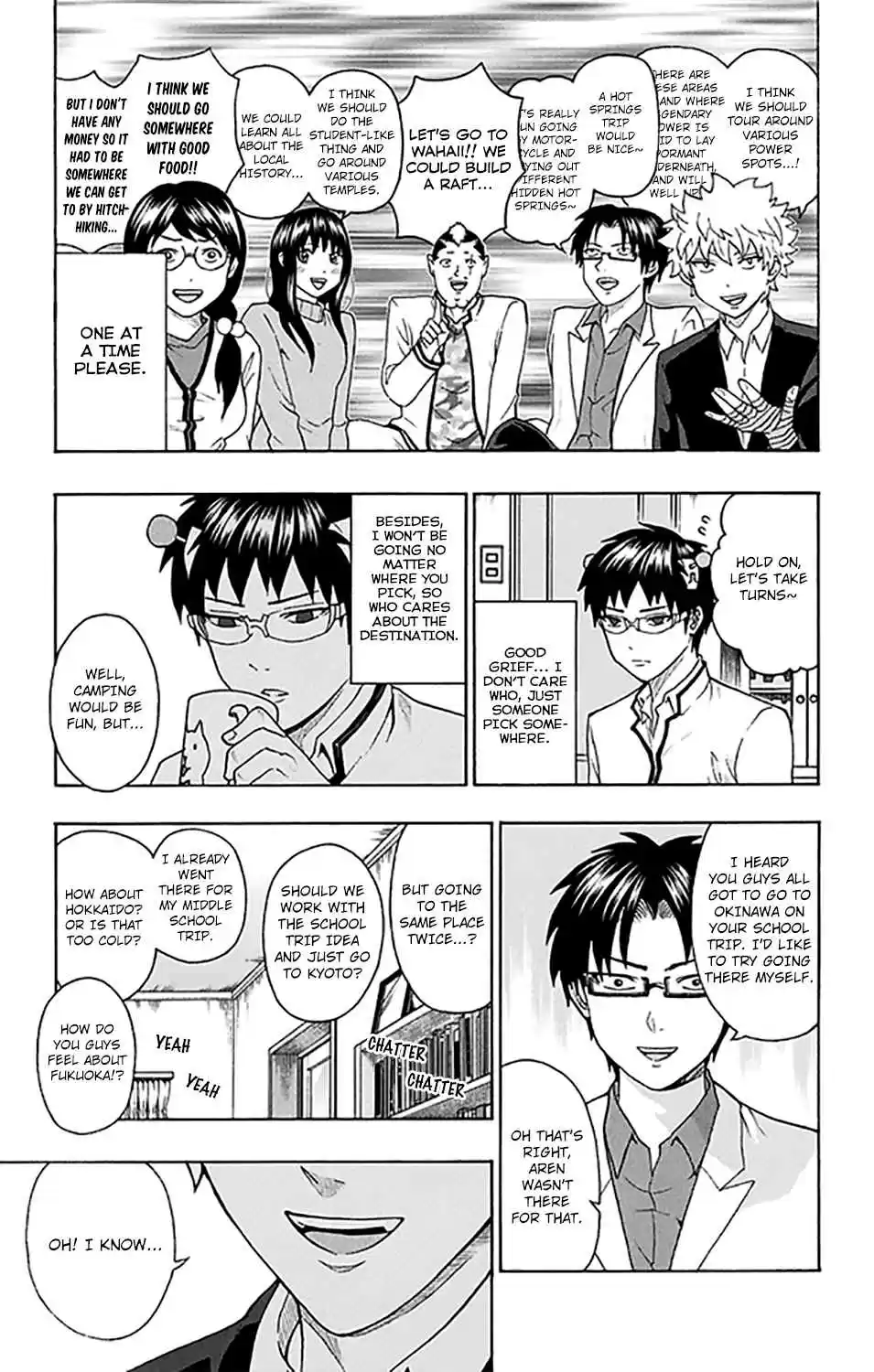 Saiki Kusuo no PSI Nan Vol. 26 Ch. 276 Let's AsPSImble and Plan a Trip