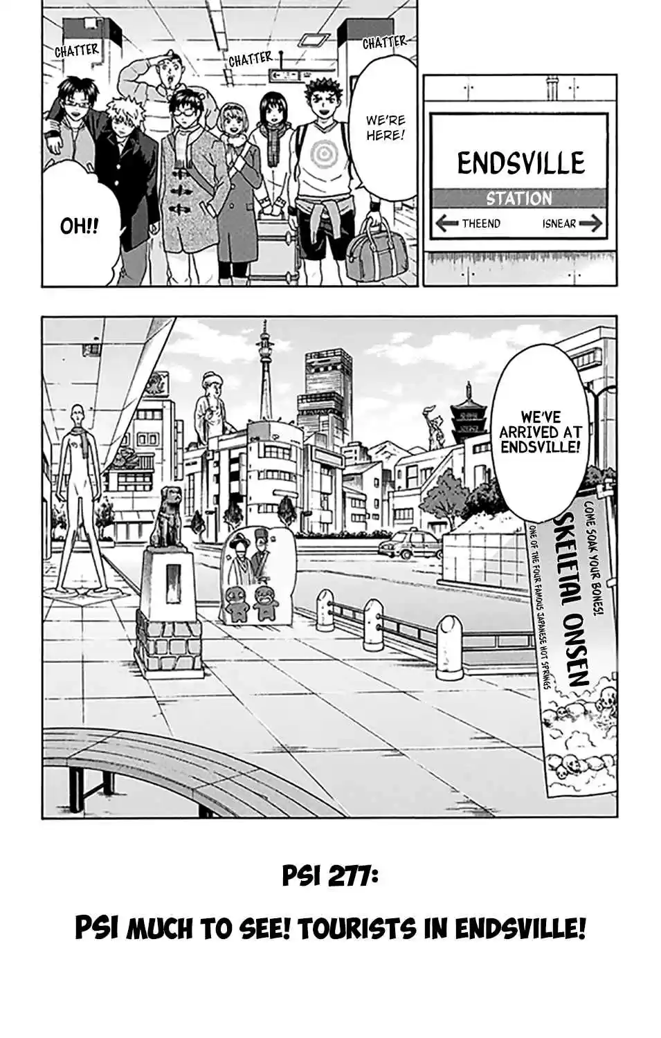 Saiki Kusuo no PSI Nan Vol. 26 Ch. 277 PSI Much to See! Tourists in Endsville!