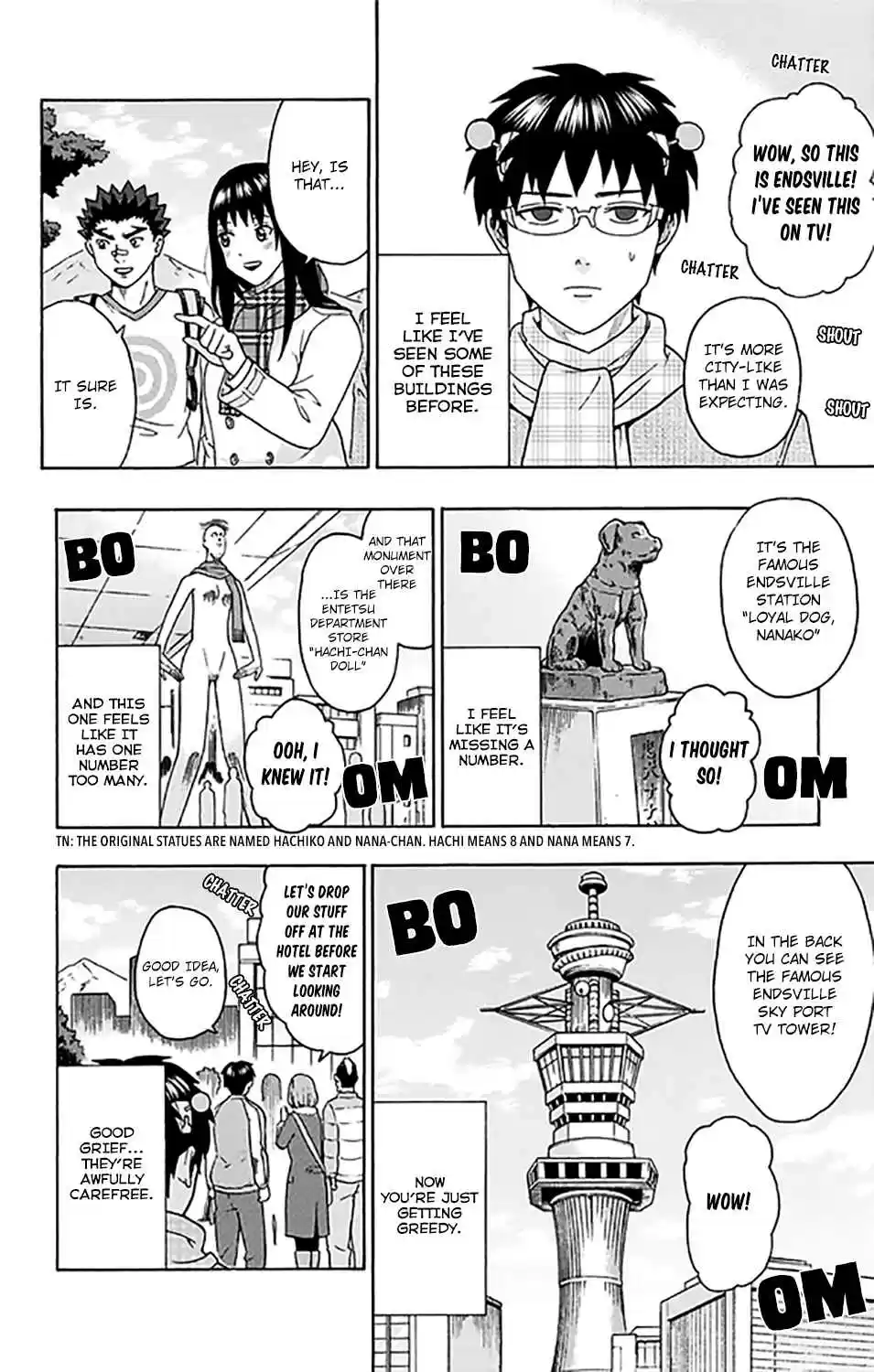 Saiki Kusuo no PSI Nan Vol. 26 Ch. 277 PSI Much to See! Tourists in Endsville!