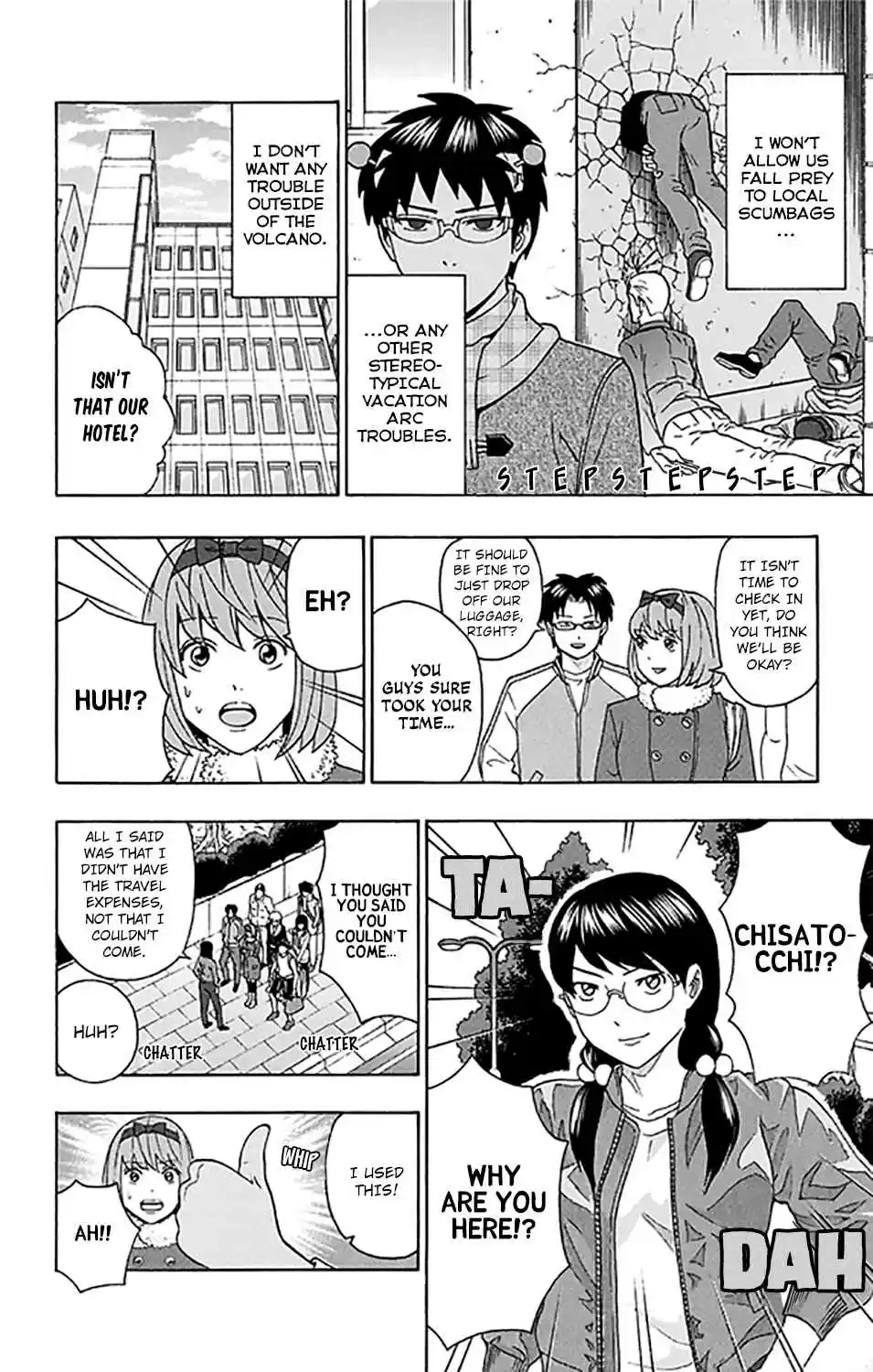 Saiki Kusuo no PSI Nan Vol. 26 Ch. 277 PSI Much to See! Tourists in Endsville!