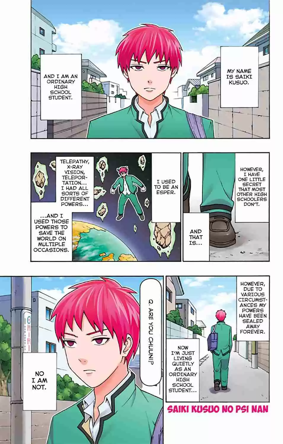 Saiki Kusuo no PSI Nan Vol. 26 Ch. 280 The RePSIval of Saiki Kusuo (First Half)