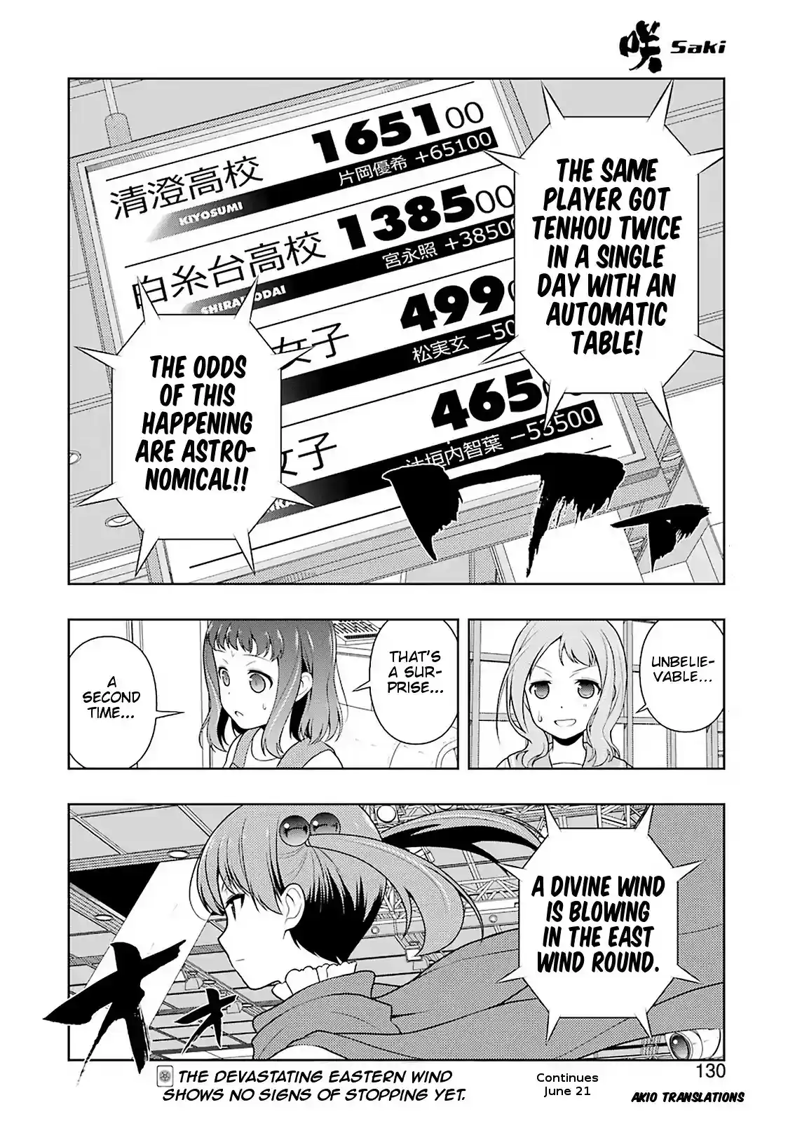 Saki Chapter 203: Divine Wind