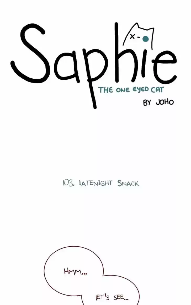 Saphie: The One-Eyed Cat 103