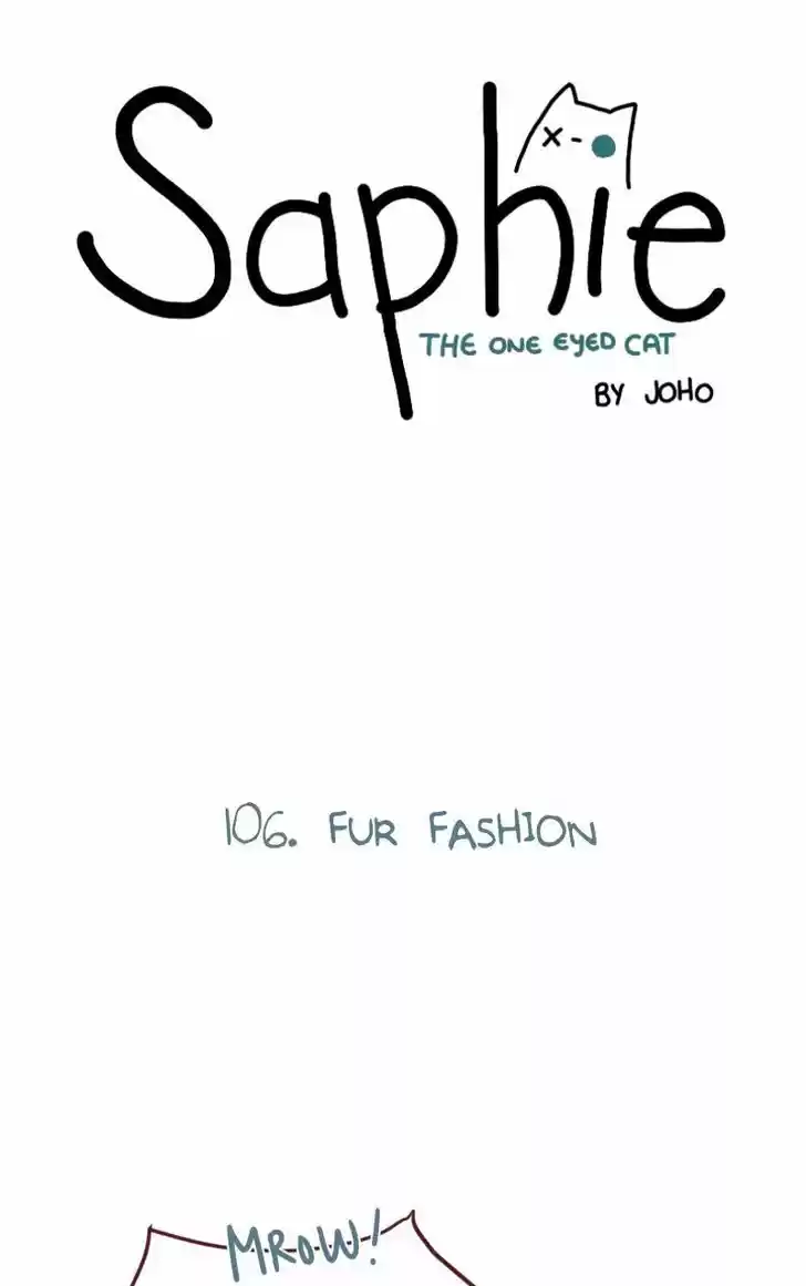 Saphie: The One-Eyed Cat 106