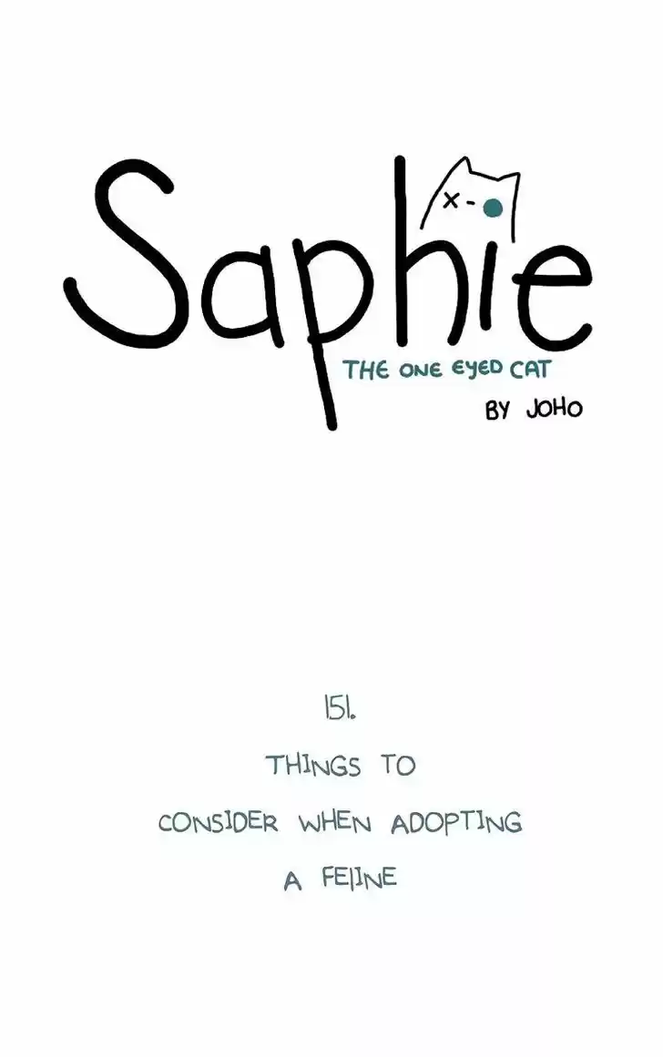 Saphie: The One-Eyed Cat 151
