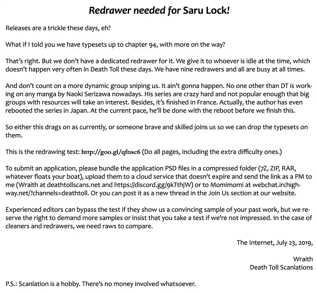 Saru Lock Vol. 9 Ch. 88 Ruthless Russian Roulette!