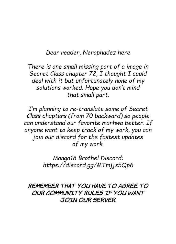 Secret Class 72