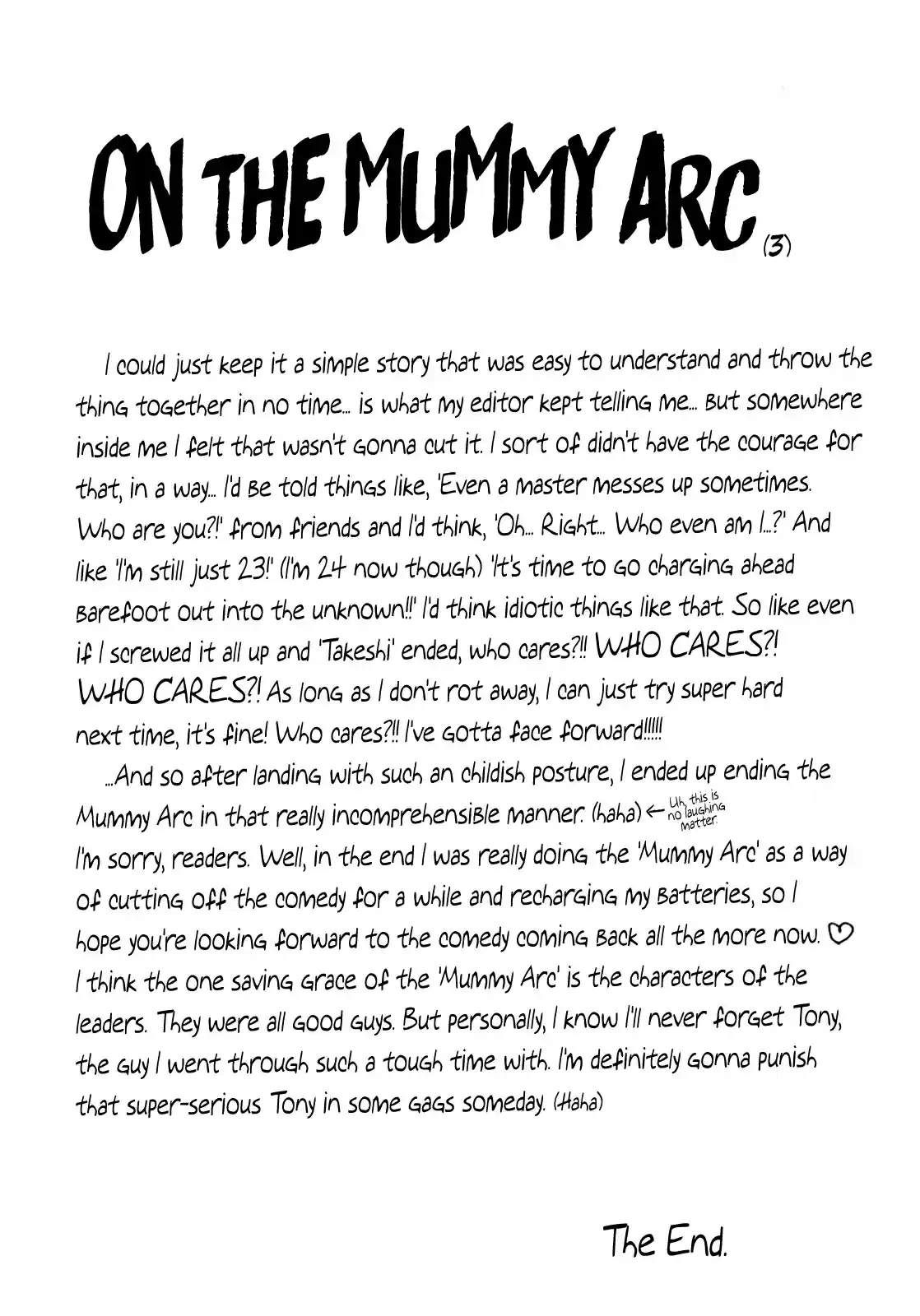 Seikimatsu Leader Den Takeshi! Vol. 5 Ch. 80 Takeshi's Laugh Your Ass Off Special '99