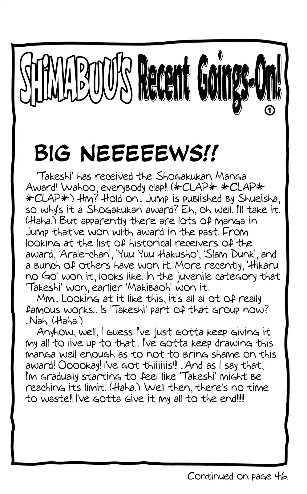 Seikimatsu Leader Den Takeshi! Vol.9 Chapter 164