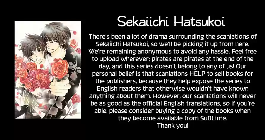 Sekaiichi Hatsukoi Vol. 11 Ch. 32 The Case of Ritsu Onodera No. 22