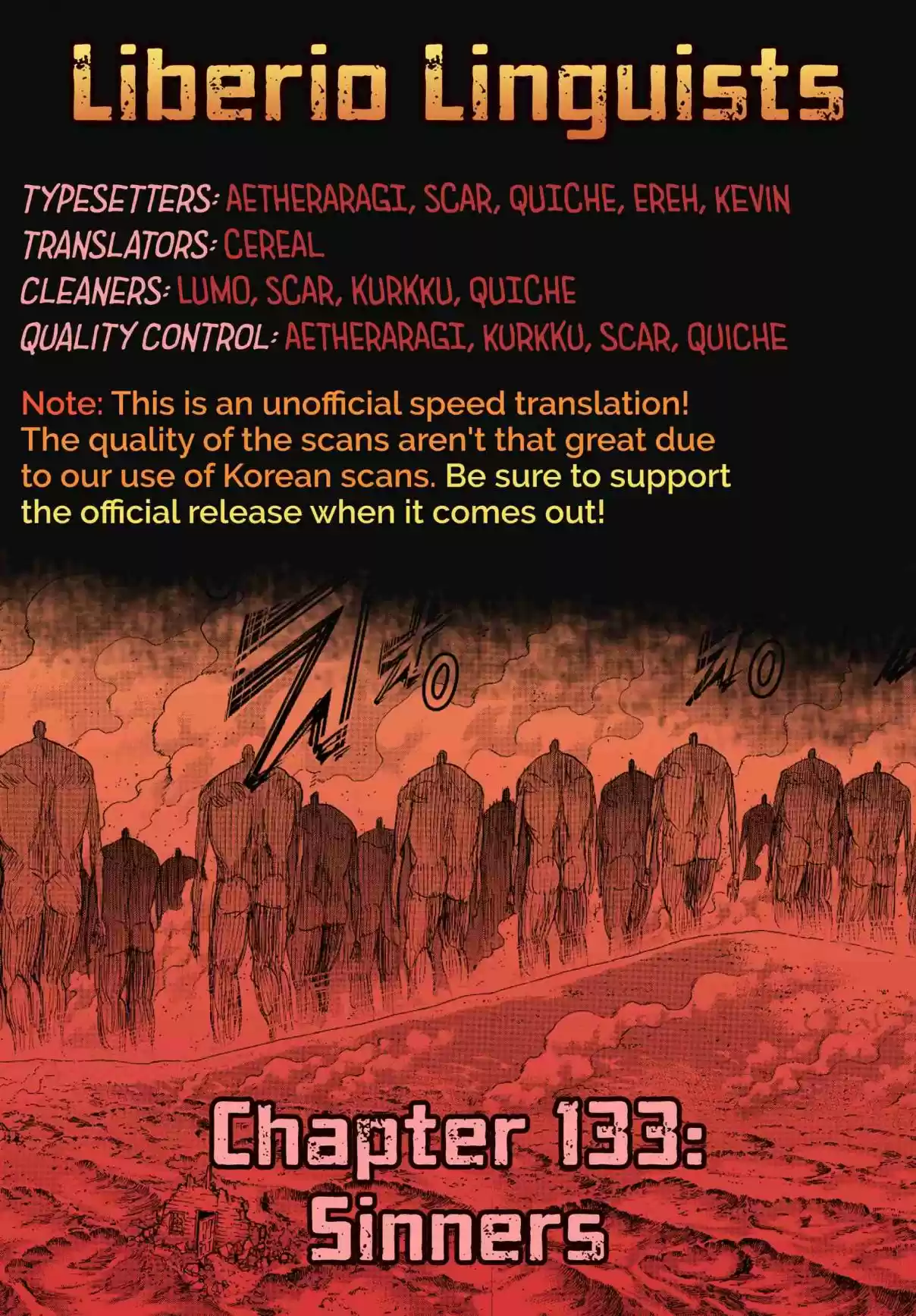 Shingeki no Kyojin 133 Sinner