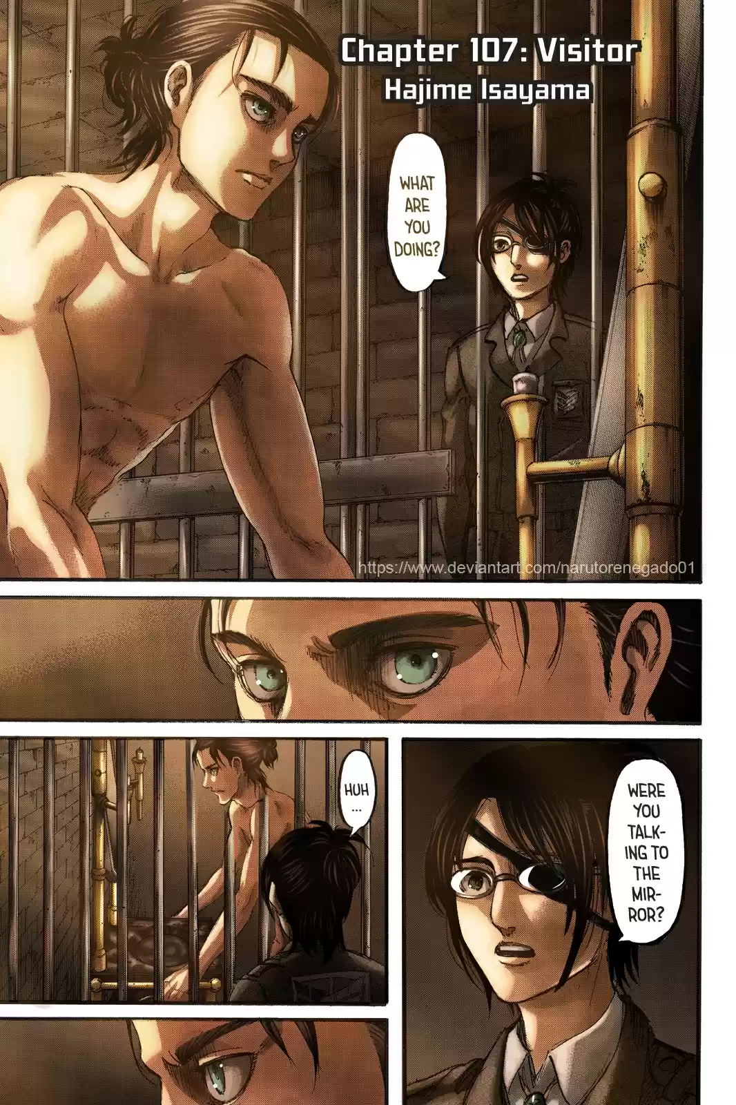 Shingeki no Kyojin (fan colored) Ch. 107 Visitor