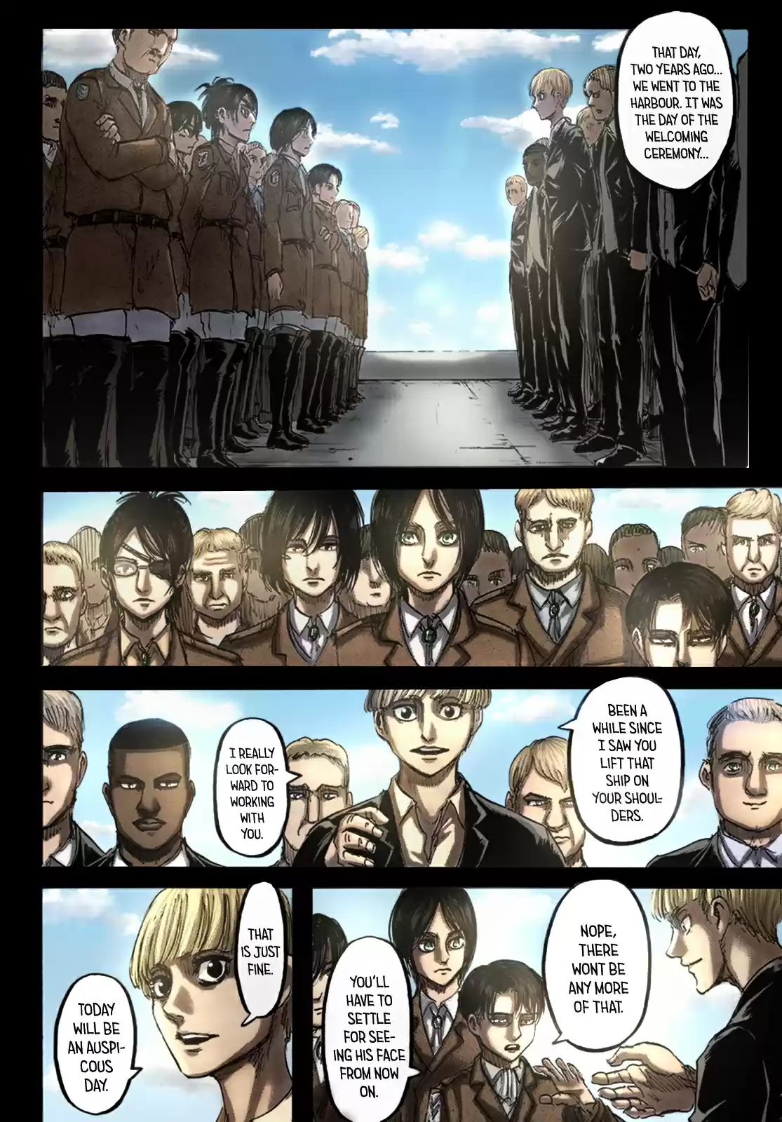 Shingeki no Kyojin (fan colored) Ch. 107 Visitor