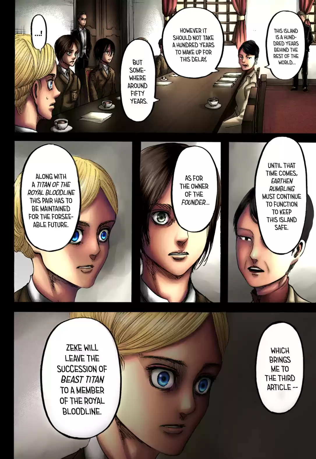 Shingeki no Kyojin (fan colored) Ch. 107 Visitor