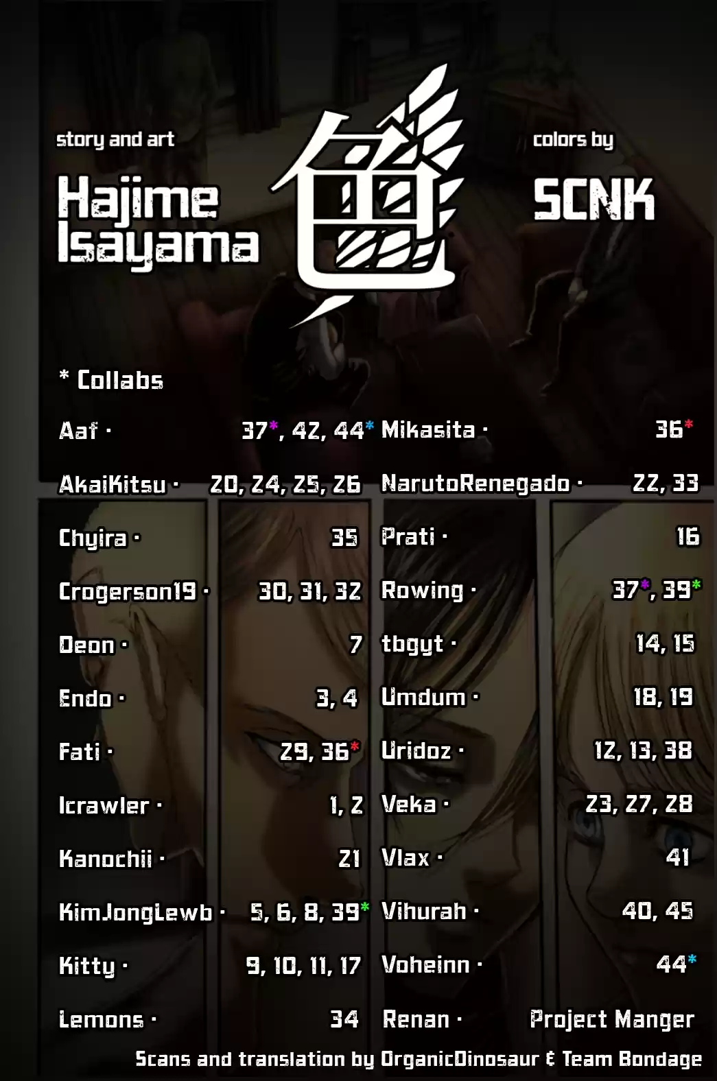 Shingeki no Kyojin (fan colored) Ch. 108 A Sound Argument