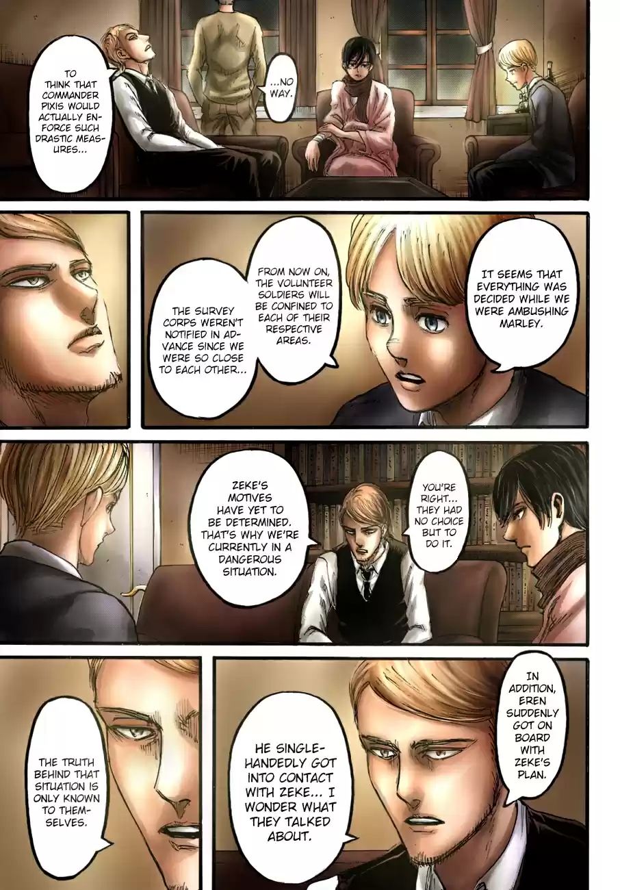 Shingeki no Kyojin (fan colored) Ch. 108 A Sound Argument