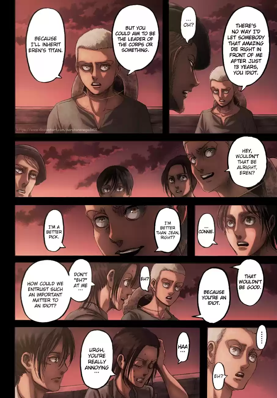Shingeki no Kyojin (fan colored) Ch. 108 A Sound Argument