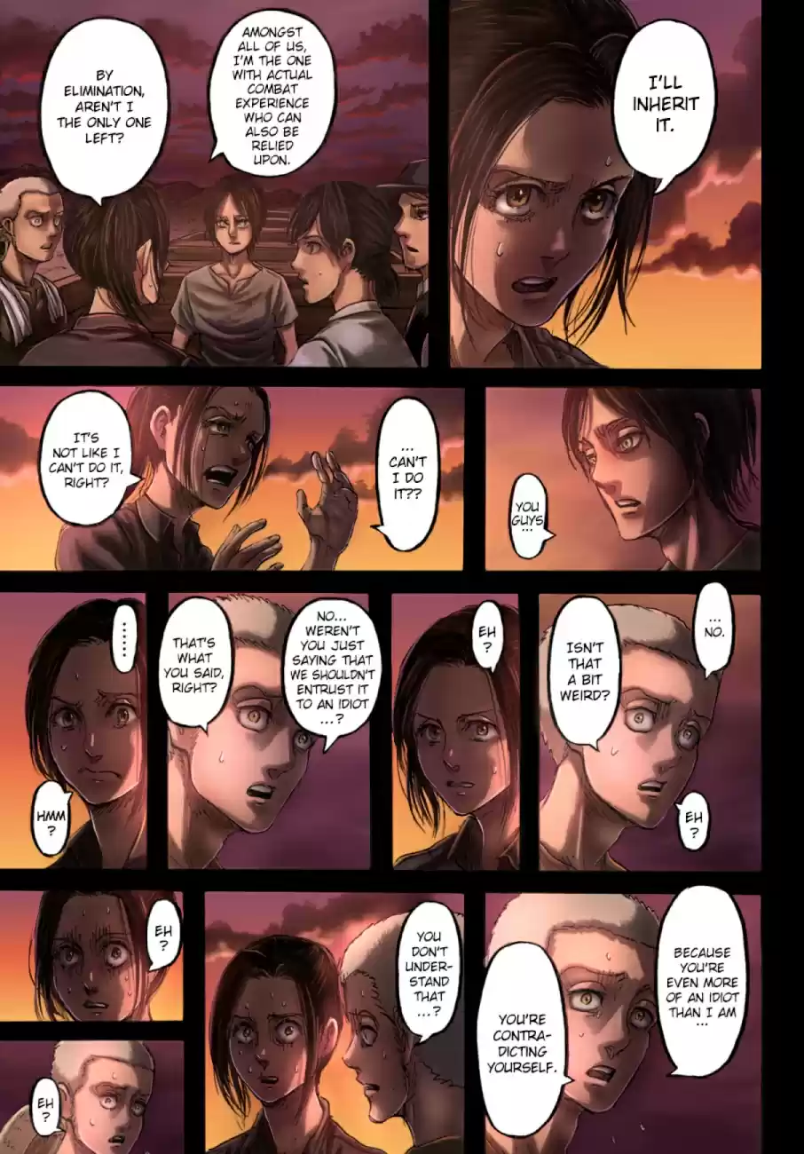 Shingeki no Kyojin (fan colored) Ch. 108 A Sound Argument