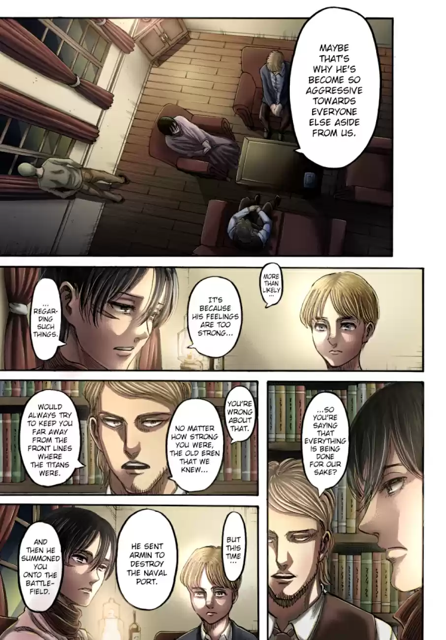 Shingeki no Kyojin (fan colored) Ch. 108 A Sound Argument
