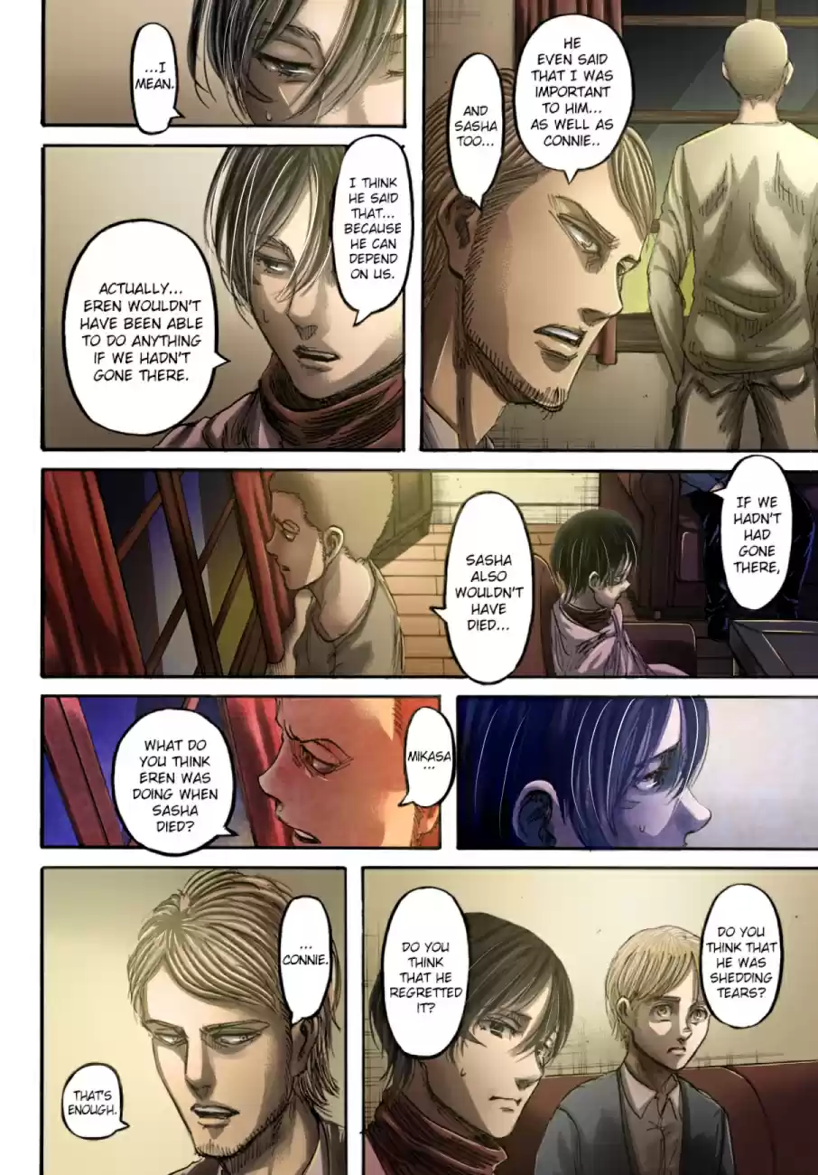 Shingeki no Kyojin (fan colored) Ch. 108 A Sound Argument