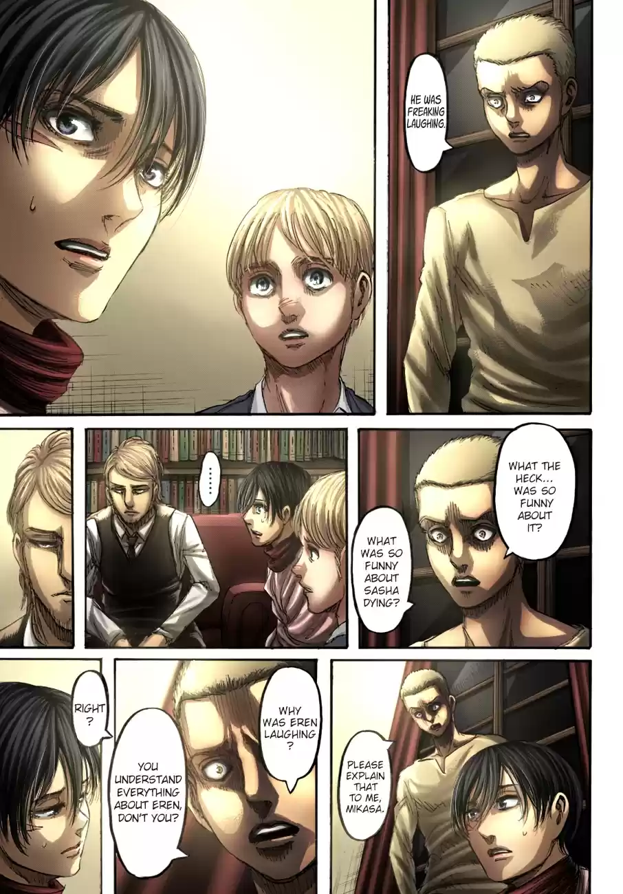 Shingeki no Kyojin (fan colored) Ch. 108 A Sound Argument