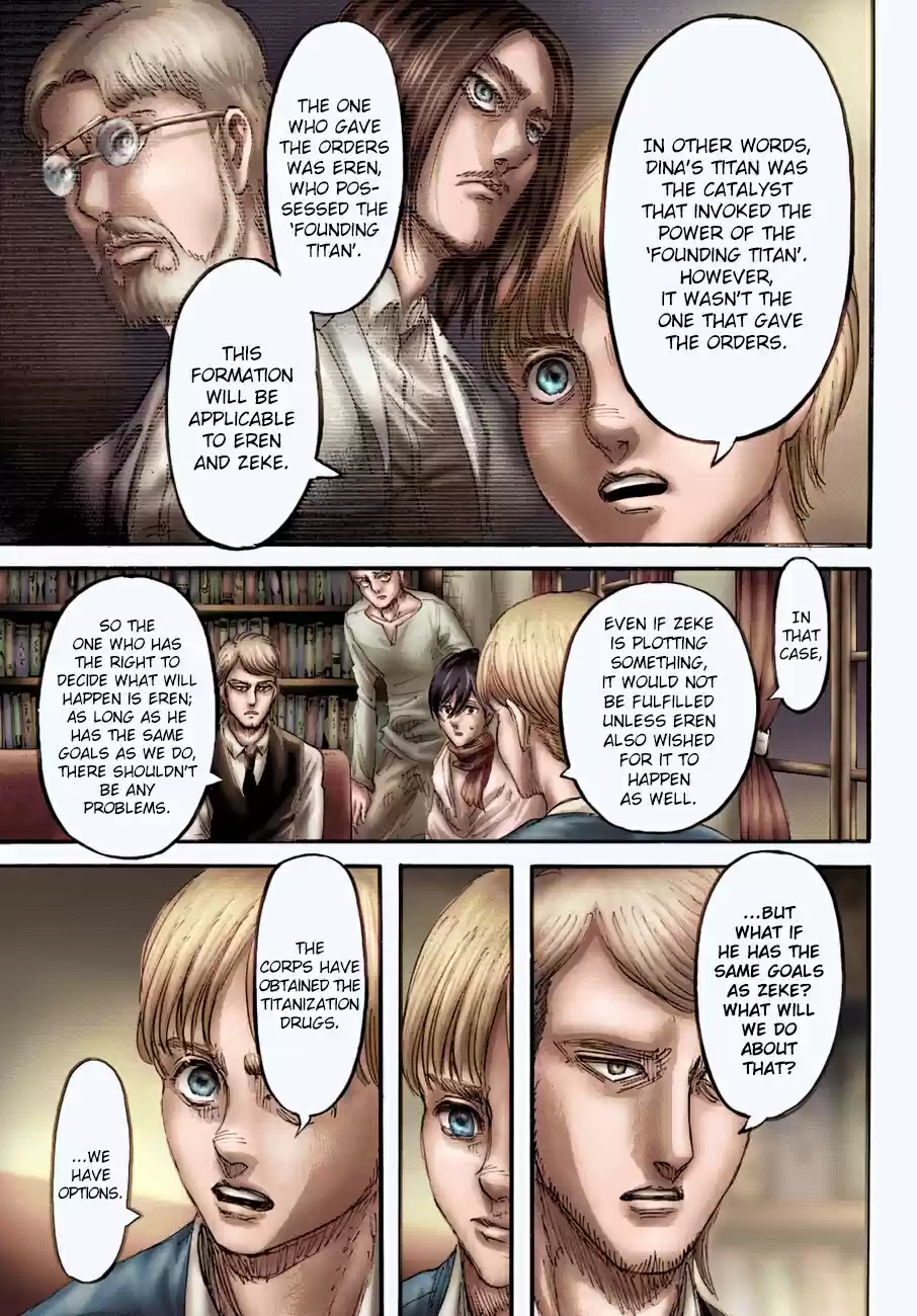 Shingeki no Kyojin (fan colored) Ch. 108 A Sound Argument