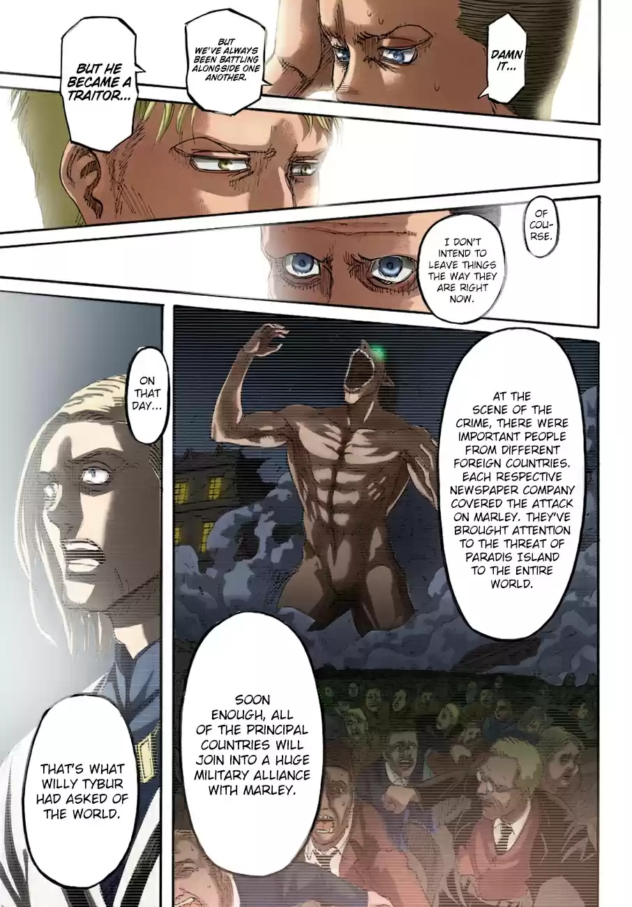 Shingeki no Kyojin (fan colored) Ch. 108 A Sound Argument