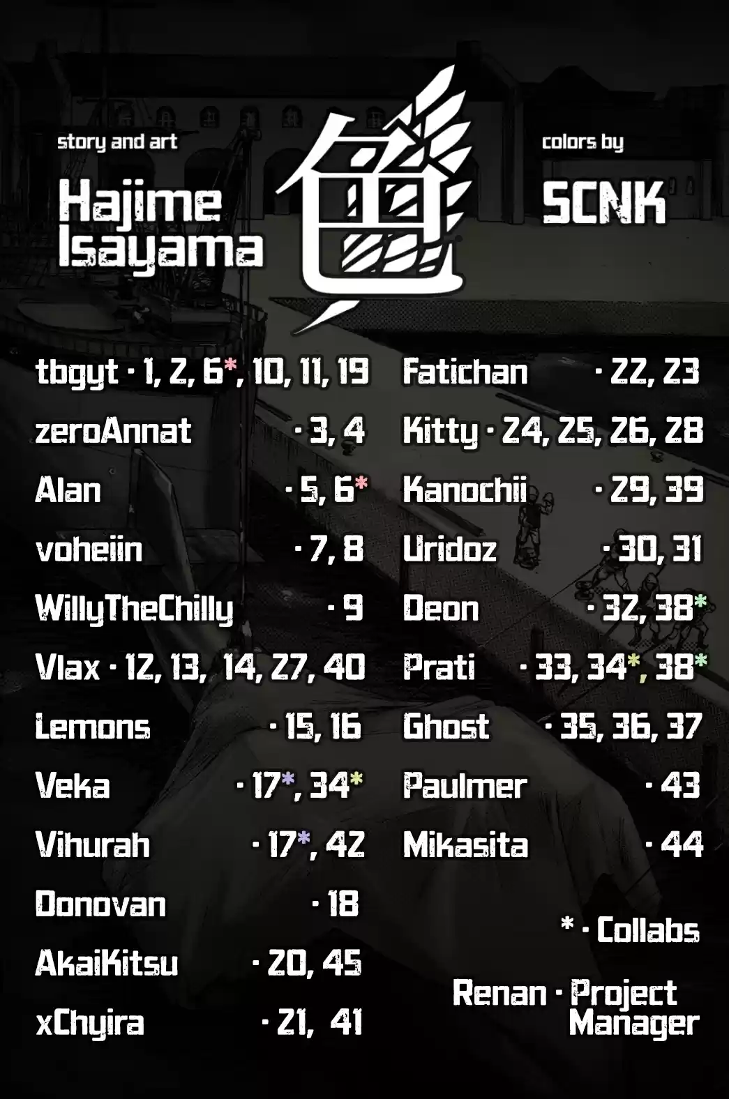 Shingeki no Kyojin (fan colored) Ch. 109 Guides