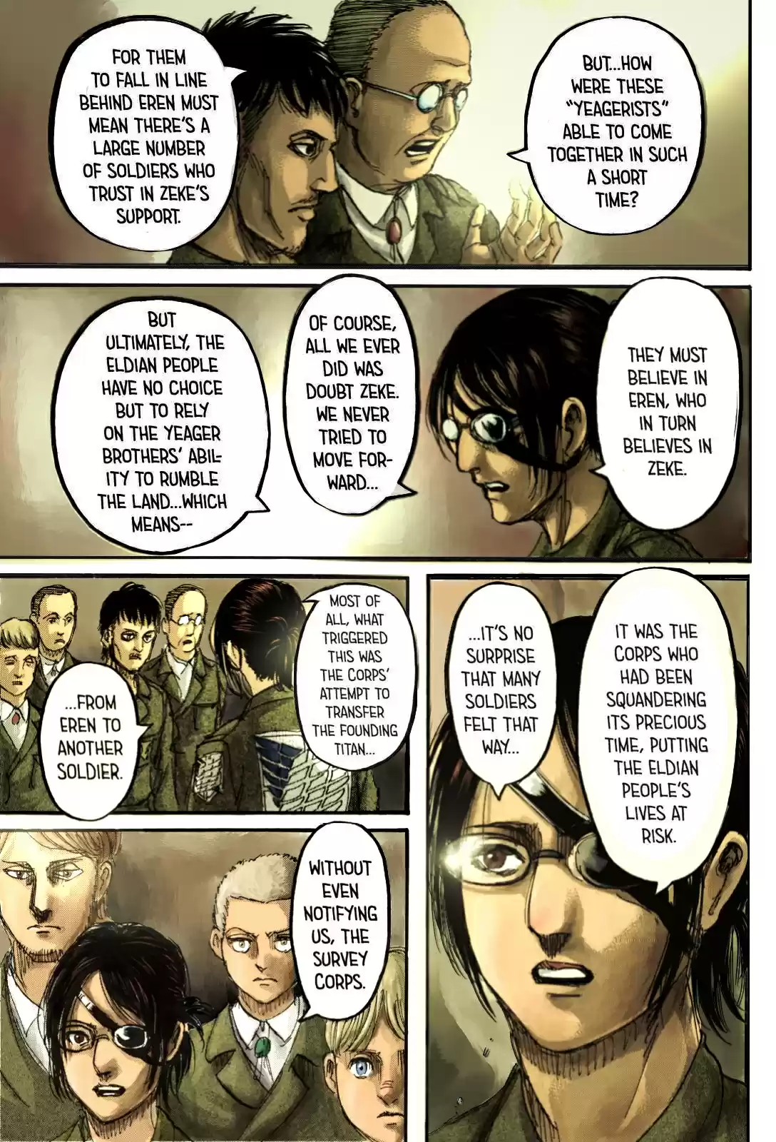 Shingeki no Kyojin (fan colored) Ch. 111 Children of the Forest