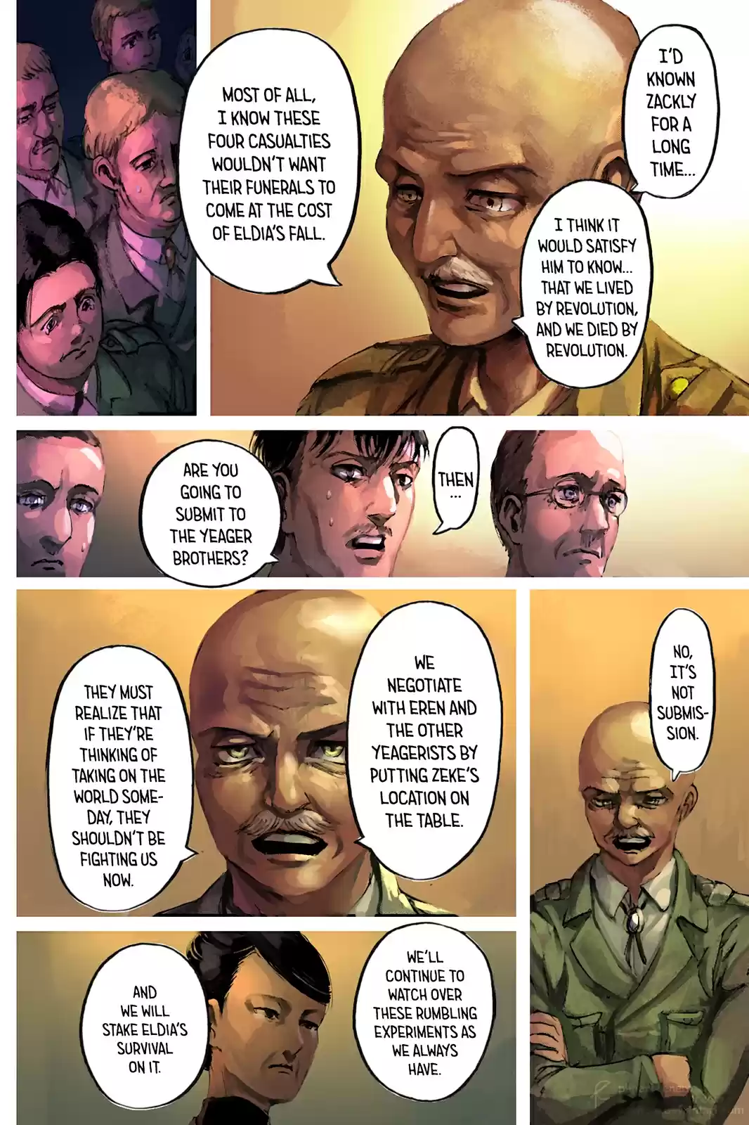 Shingeki no Kyojin (fan colored) Ch. 111 Children of the Forest