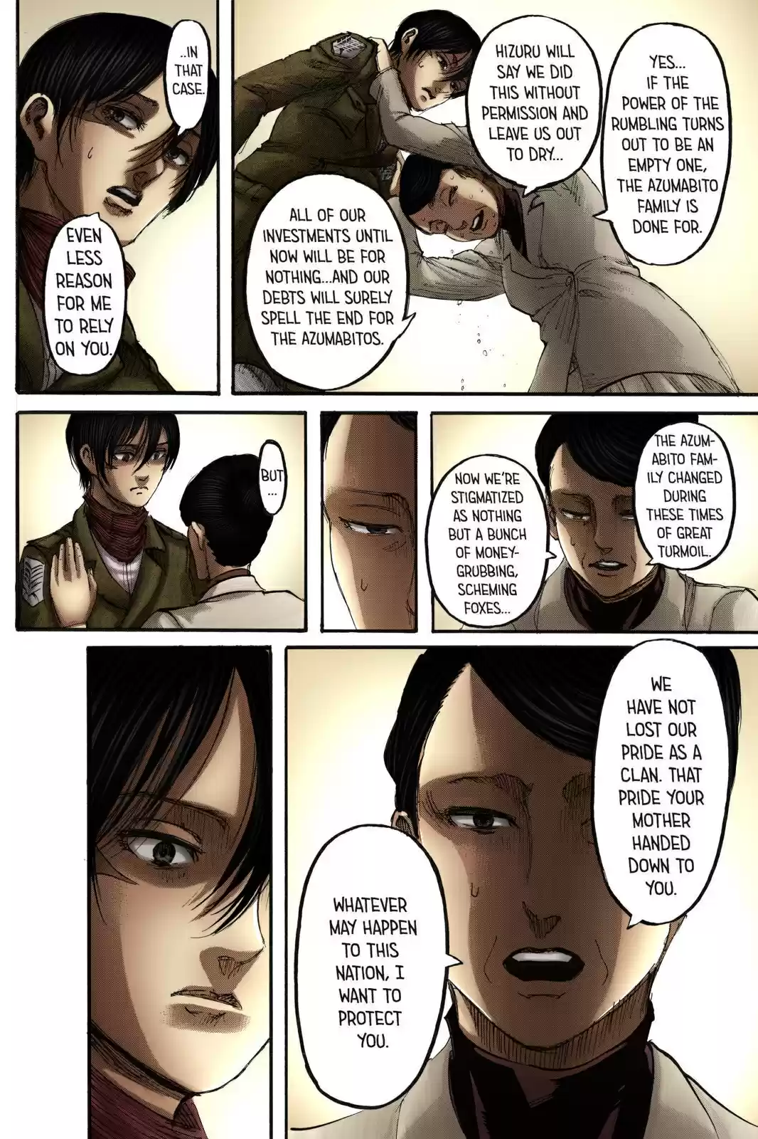 Shingeki no Kyojin (fan colored) Ch. 111 Children of the Forest