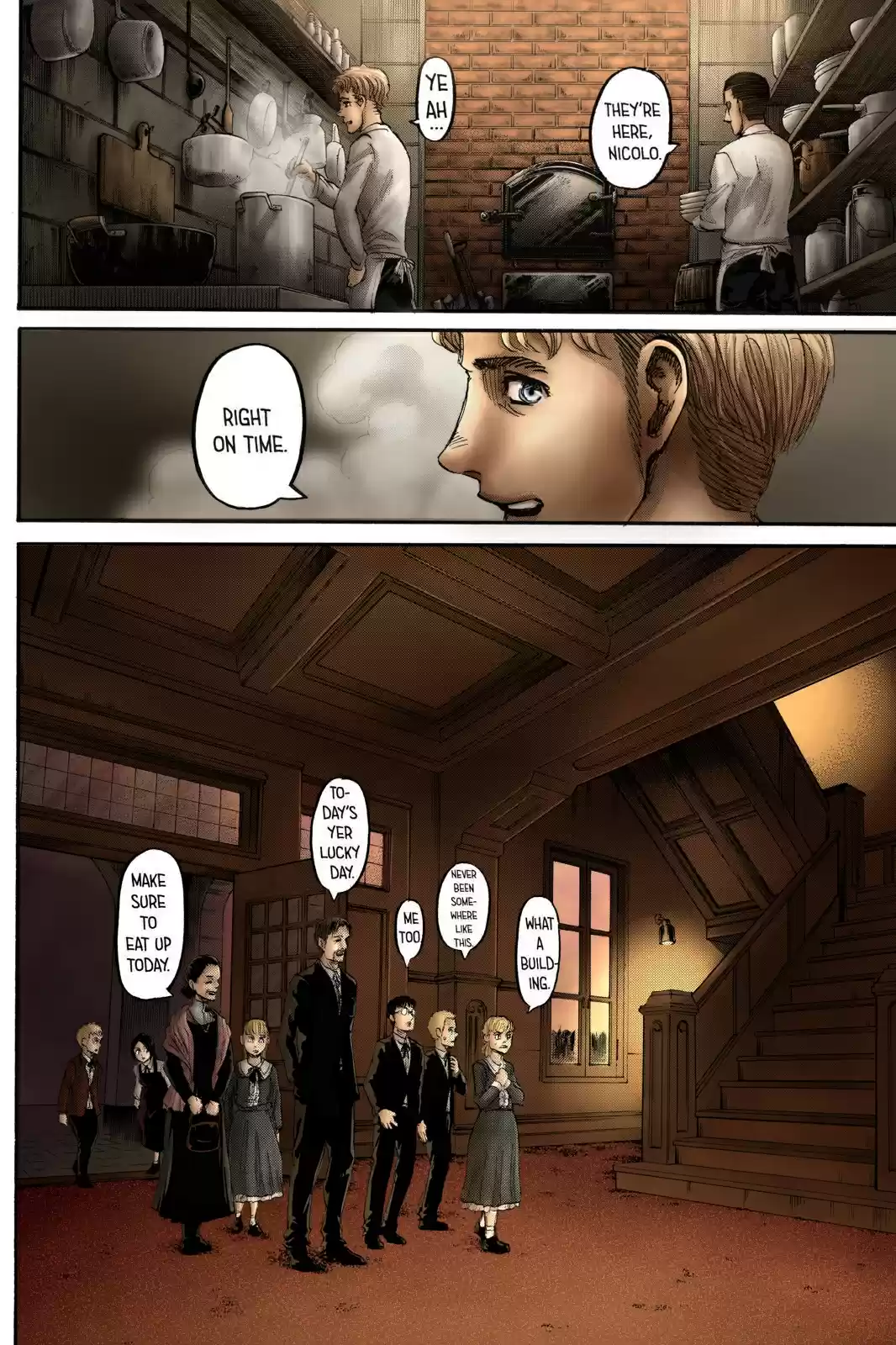 Shingeki no Kyojin (fan colored) Ch. 111 Children of the Forest
