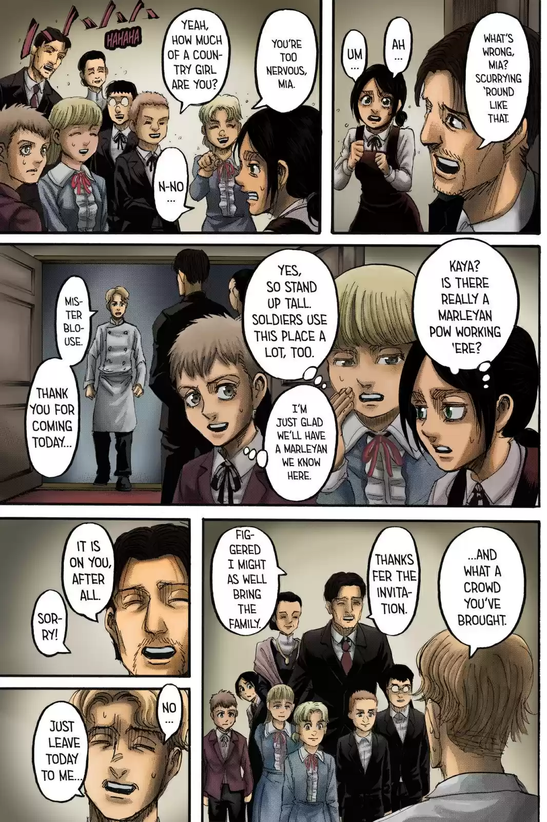 Shingeki no Kyojin (fan colored) Ch. 111 Children of the Forest