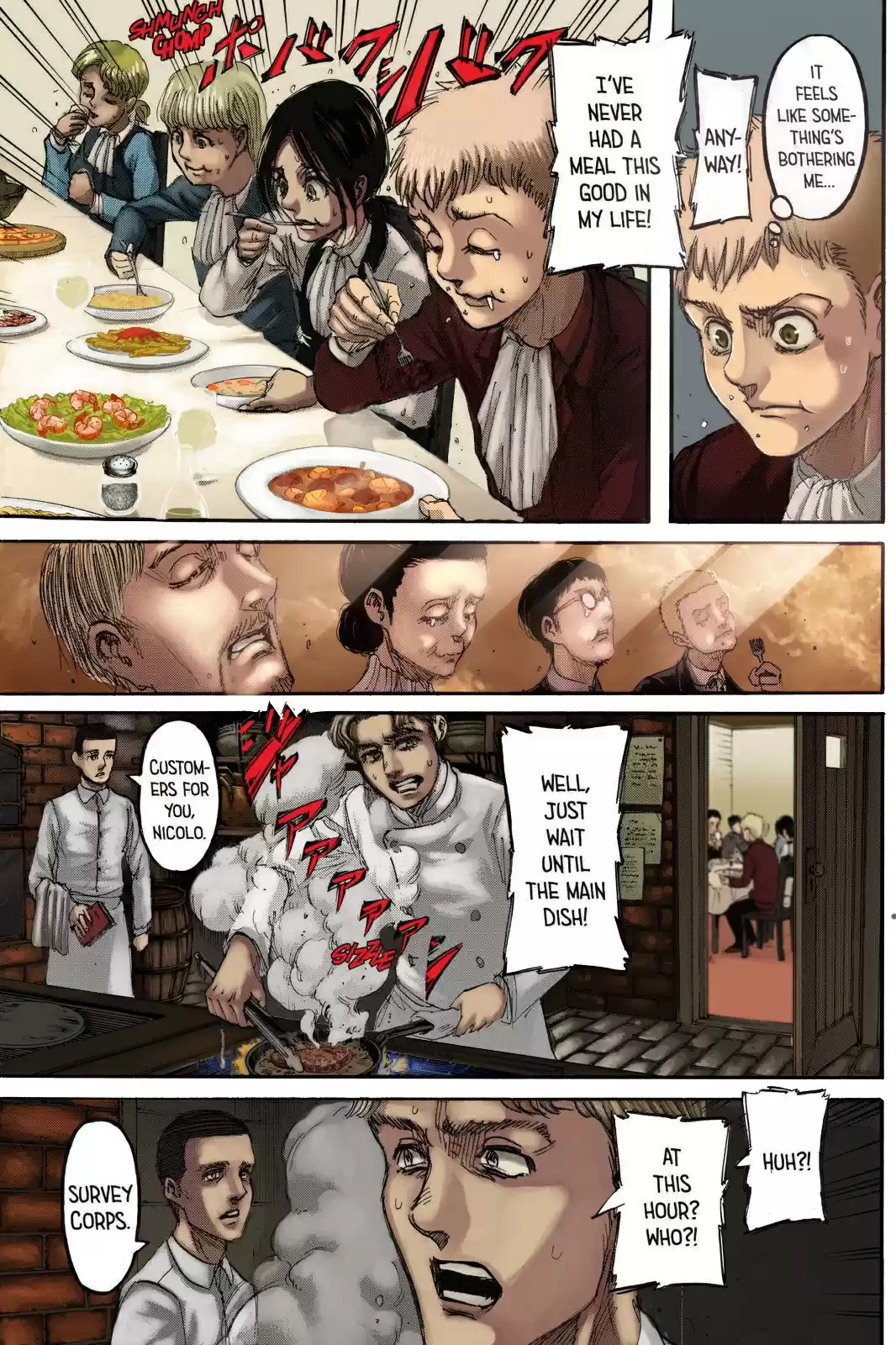 Shingeki no Kyojin (fan colored) Ch. 111 Children of the Forest