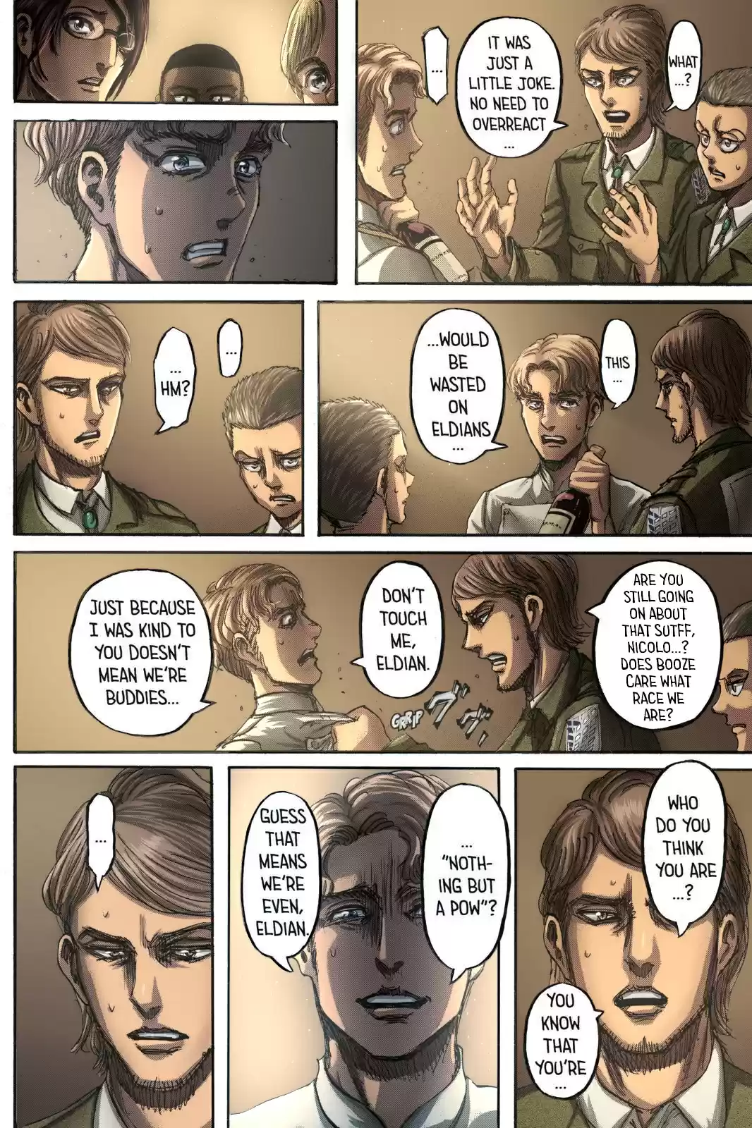 Shingeki no Kyojin (fan colored) Ch. 111 Children of the Forest