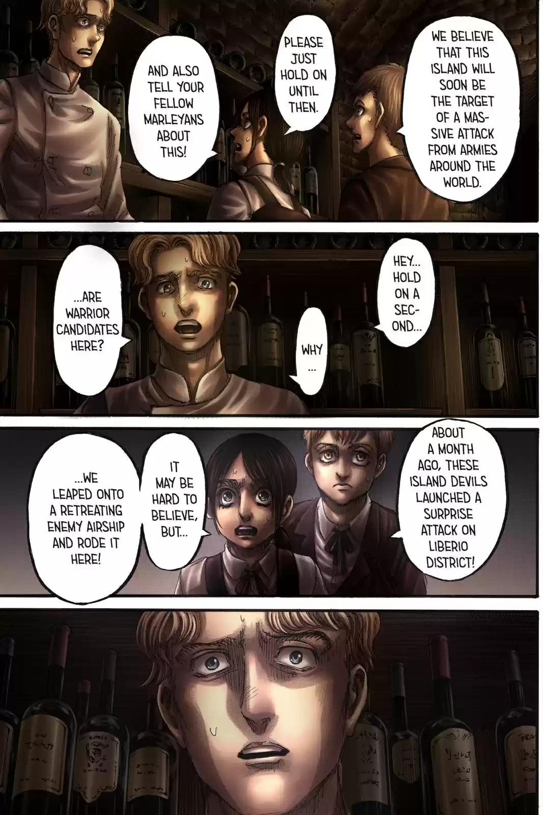 Shingeki no Kyojin (fan colored) Ch. 111 Children of the Forest