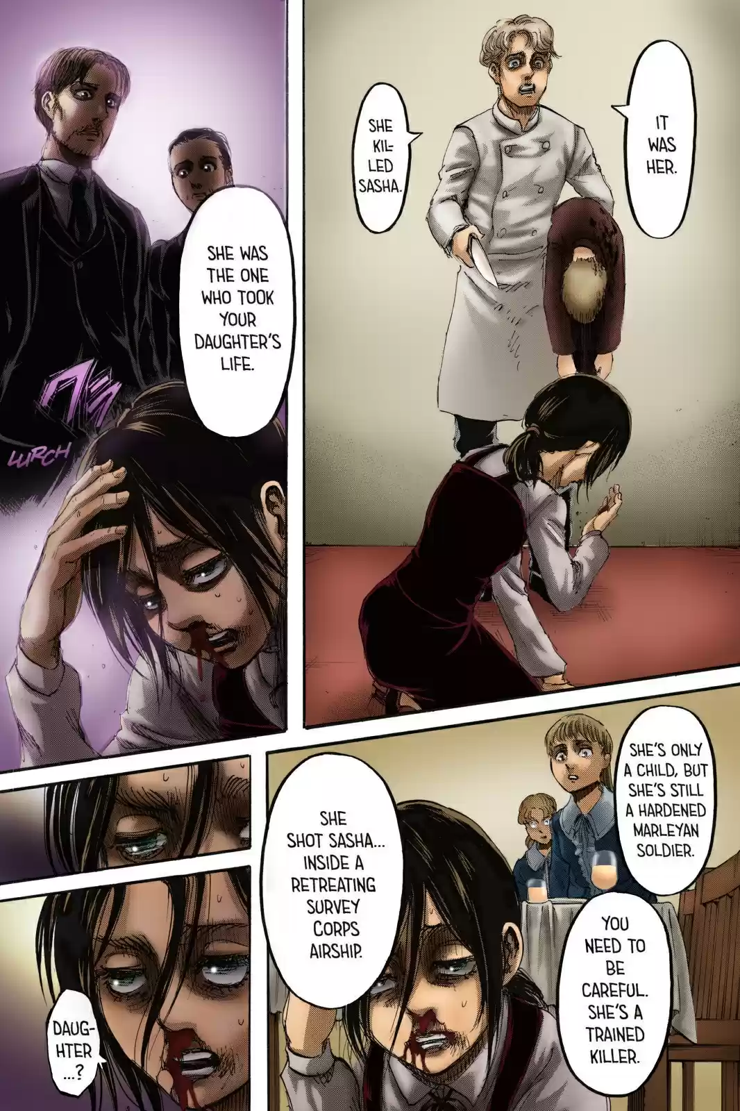 Shingeki no Kyojin (fan colored) Ch. 111 Children of the Forest
