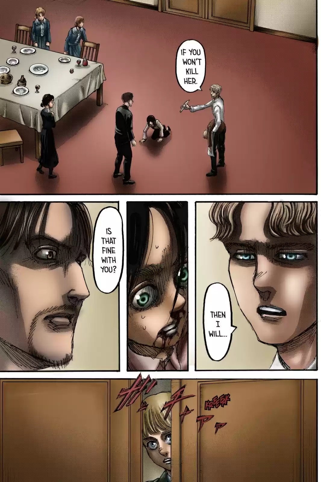 Shingeki no Kyojin (fan colored) Ch. 111 Children of the Forest