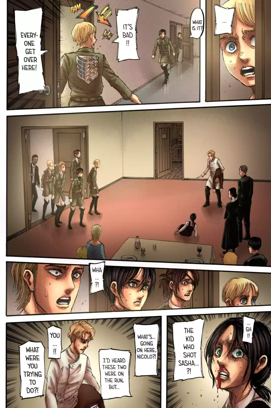 Shingeki no Kyojin (fan colored) Ch. 111 Children of the Forest