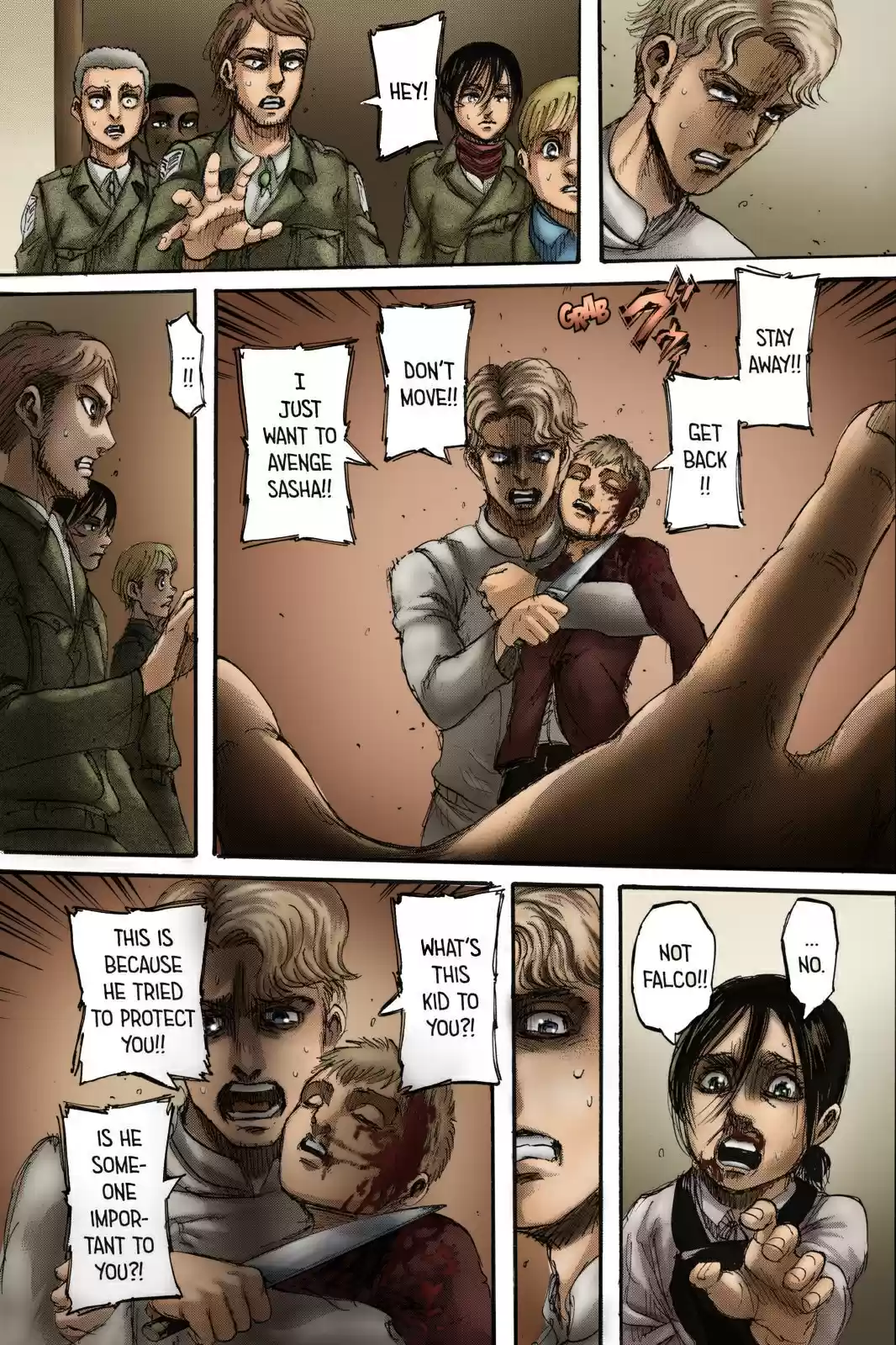 Shingeki no Kyojin (fan colored) Ch. 111 Children of the Forest